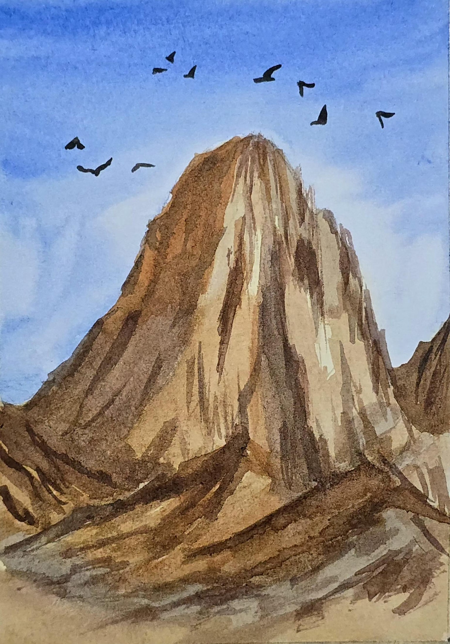 20days of Watercolours mountains - image 6 - student project