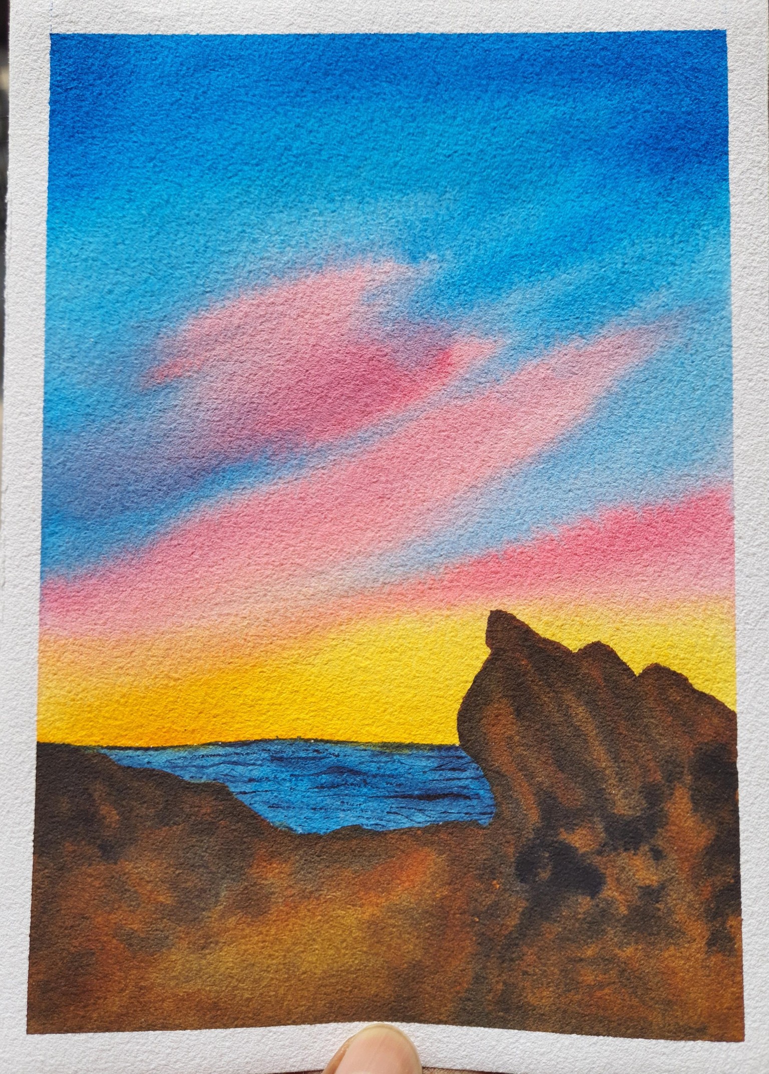 30 Days of Beautiful Watercolor Skies. . !!! - image 5 - student project