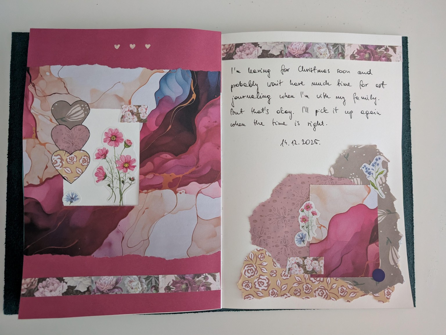 Art journaling with collage - image 4 - student project