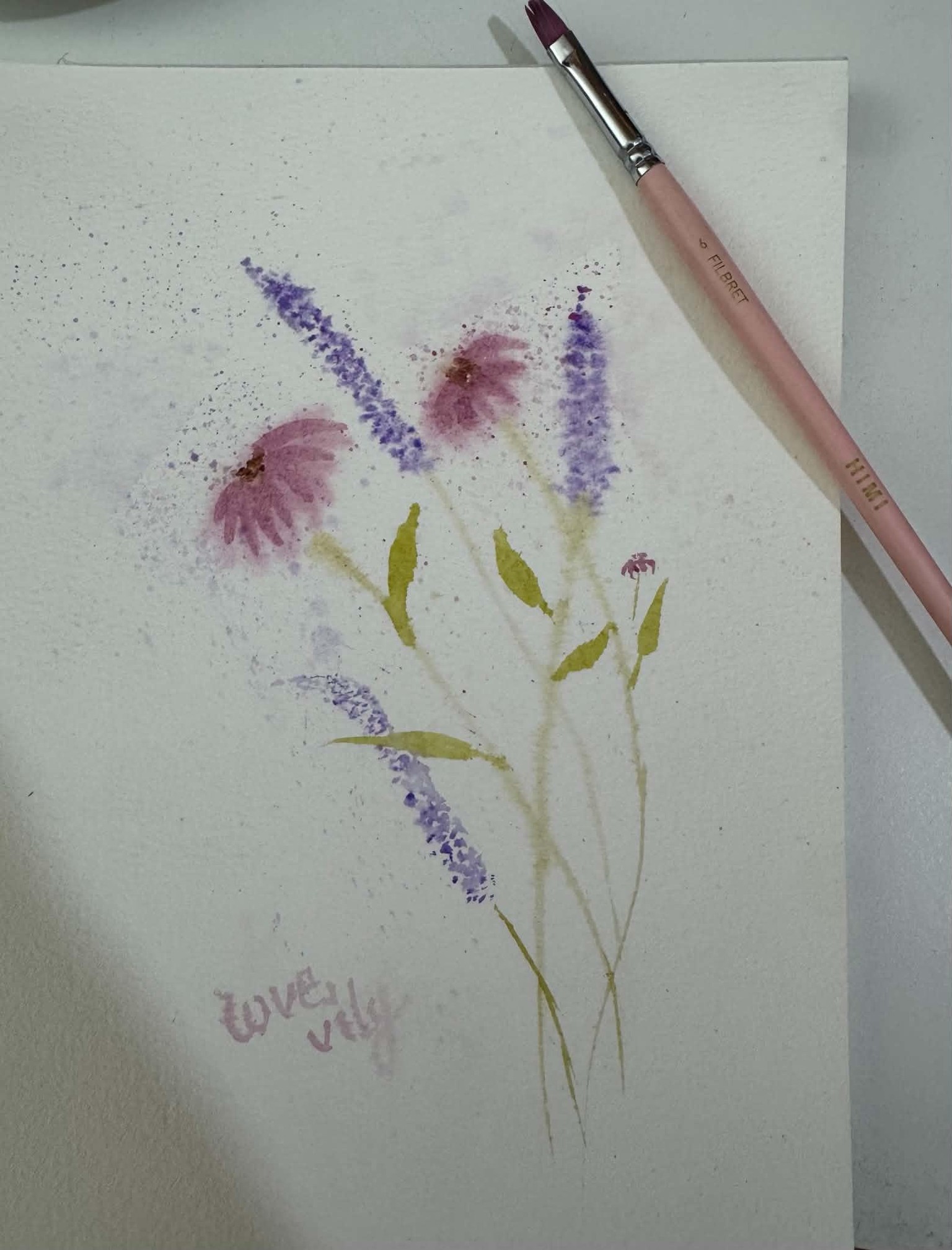 Painting a soft airy arrangement - image 1 - student project