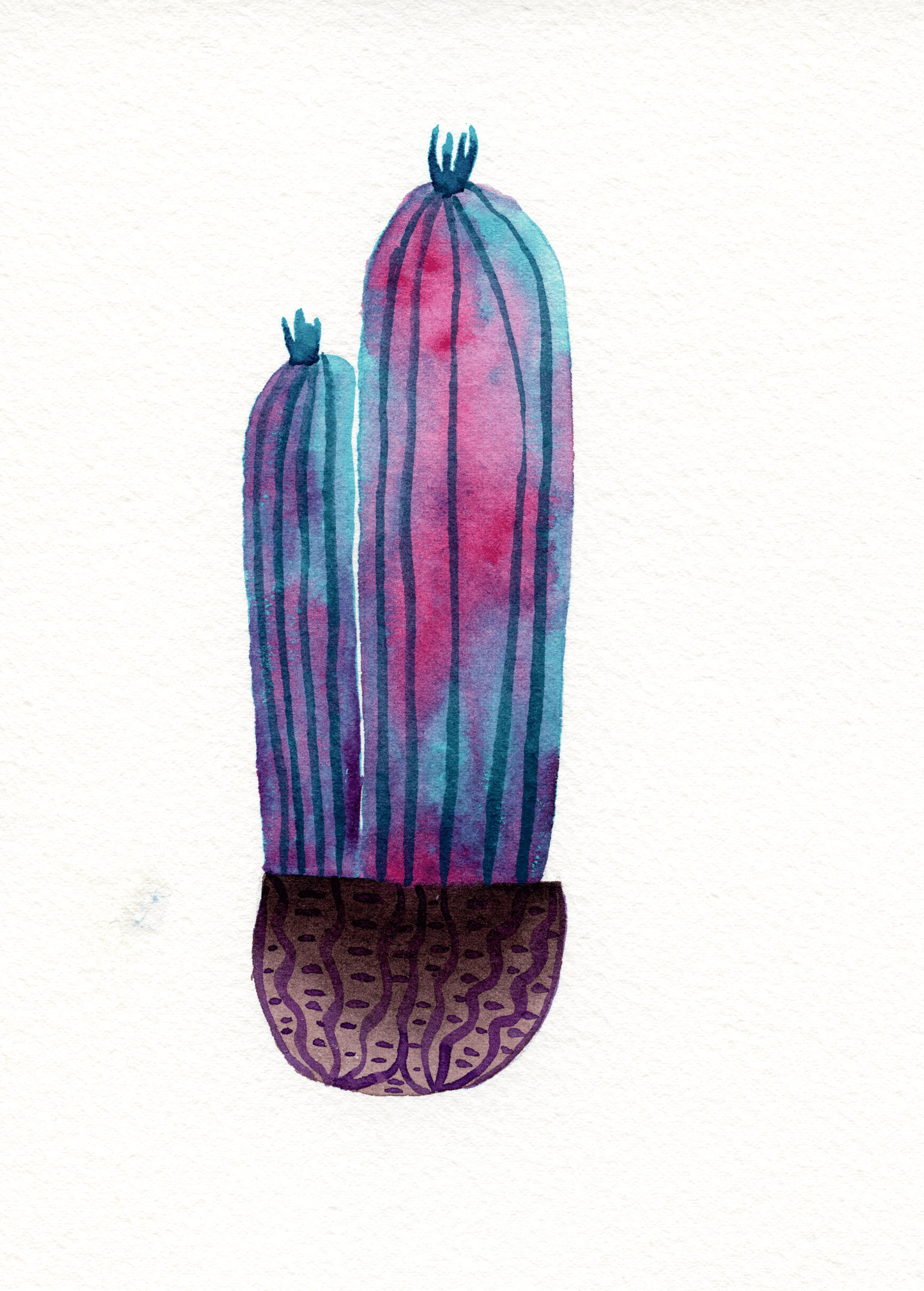 Bright Cacti Trio - image 2 - student project