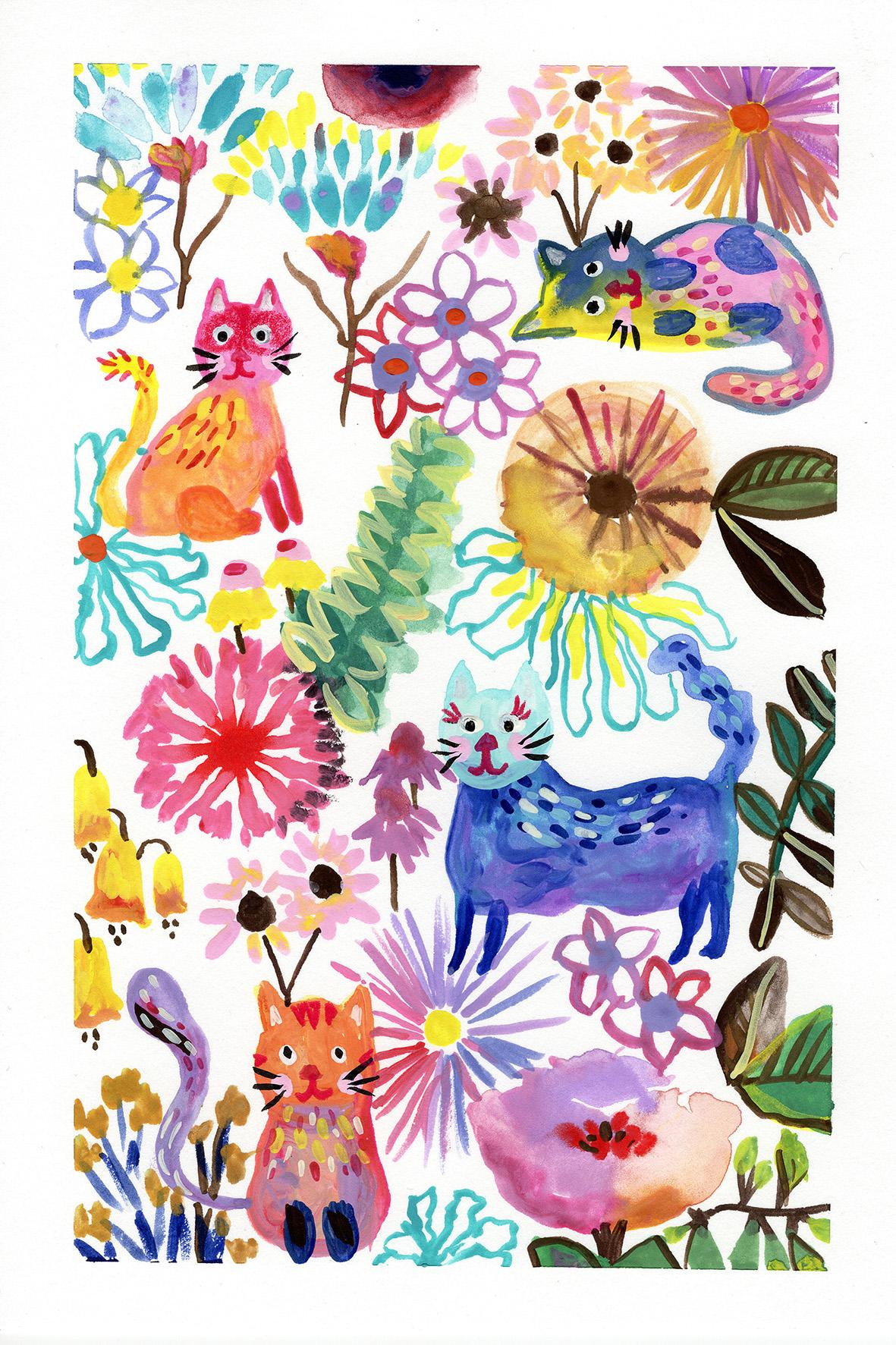 Four crazy cats - image 1 - student project