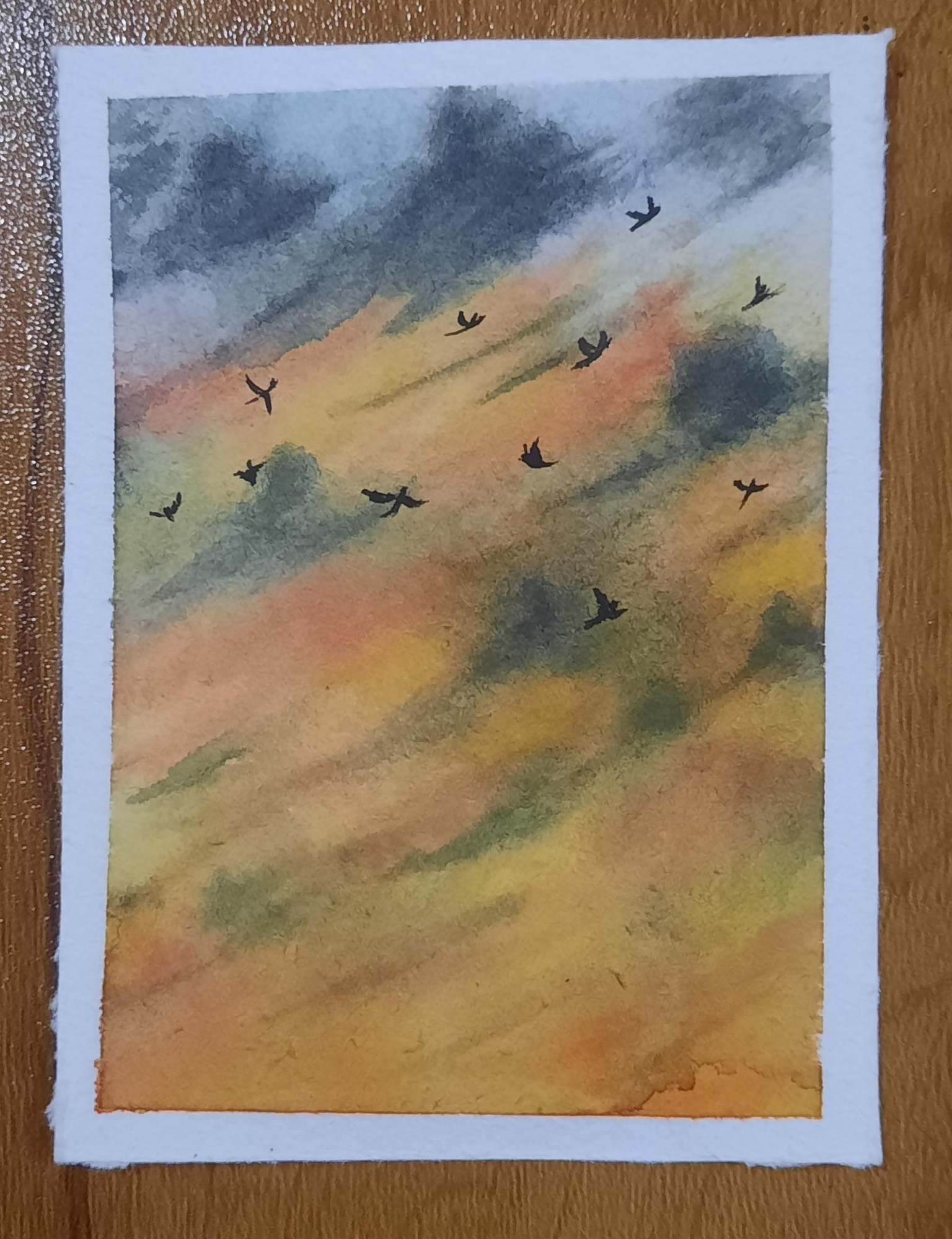 Watercolour Clouds - image 6 - student project