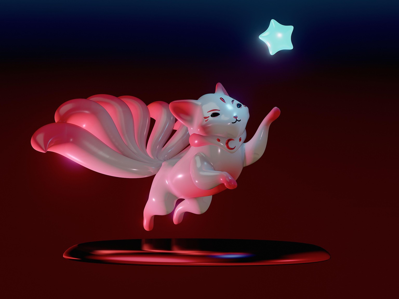 Fox with a Glowy Star - image 4 - student project