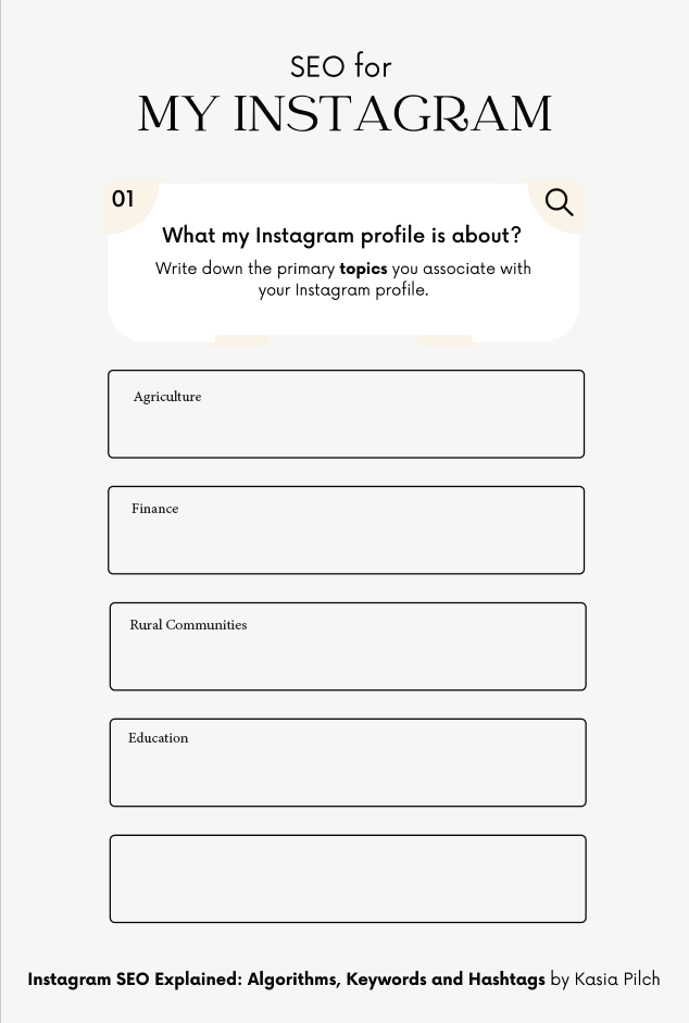 Workbook Instagram SEO - image 1 - student project