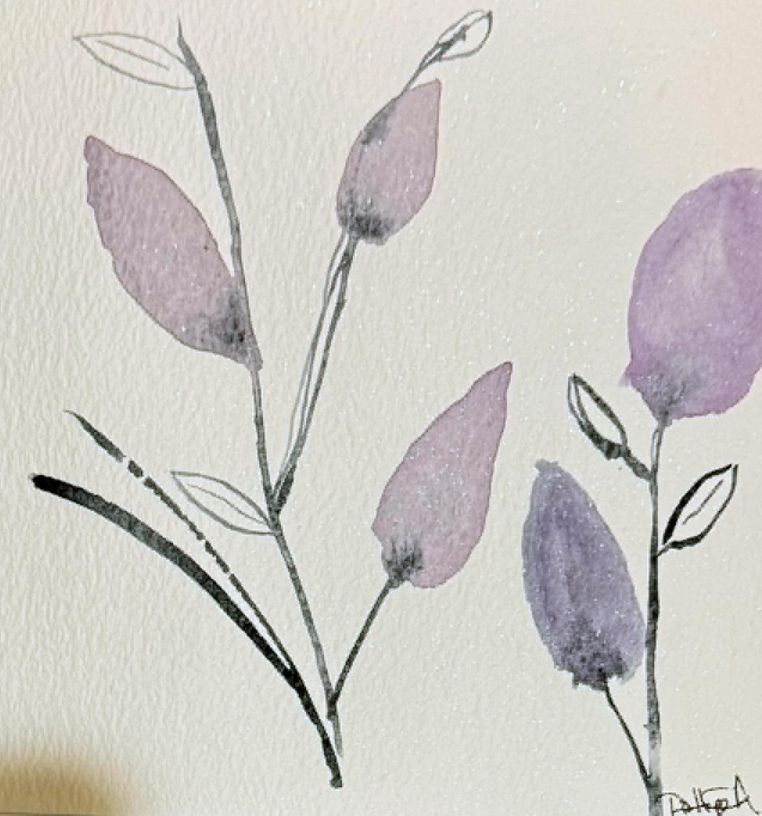 Watercolor & Minimalist Abstracts - image 4 - student project