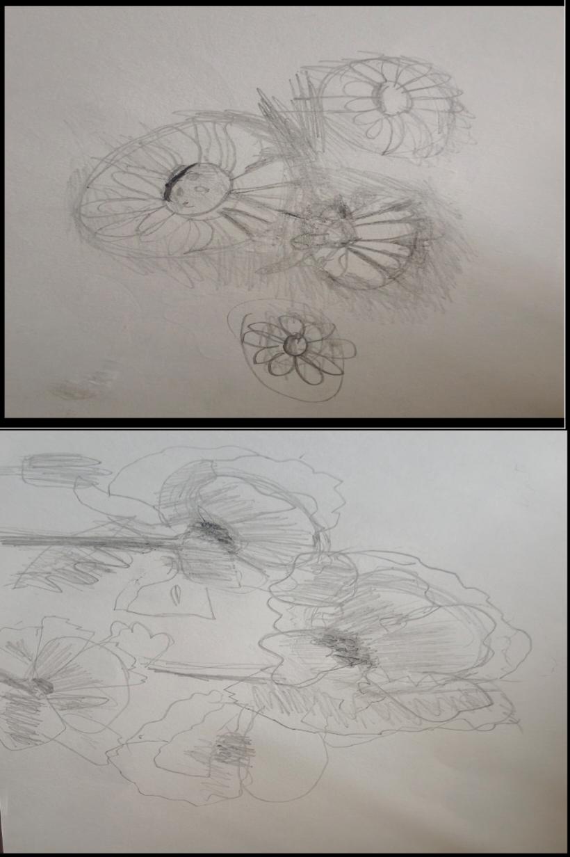 Pencil flower design by Aarohi Chavan - image 1 - student project