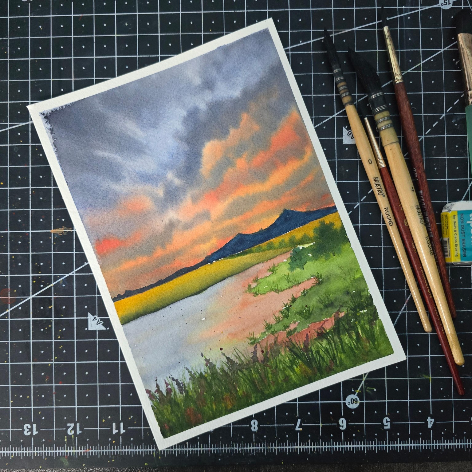 Spring watercolor Landscapes - image 6 - student project