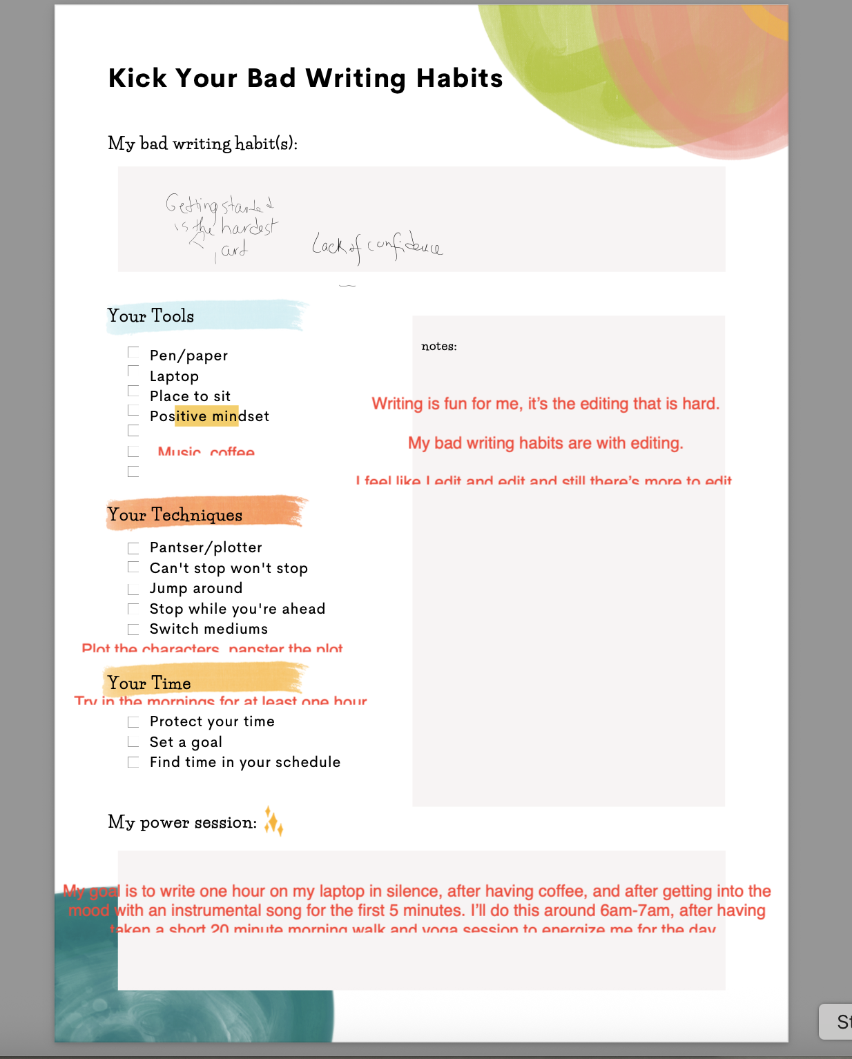 New year, new writing goals - image 1 - student project
