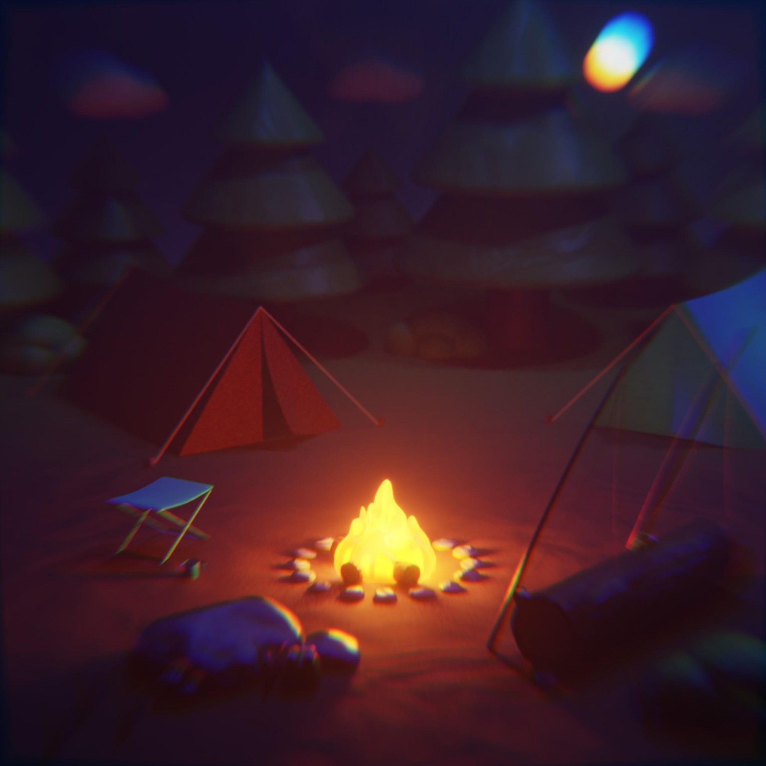 Campsite for 2 - image 1 - student project