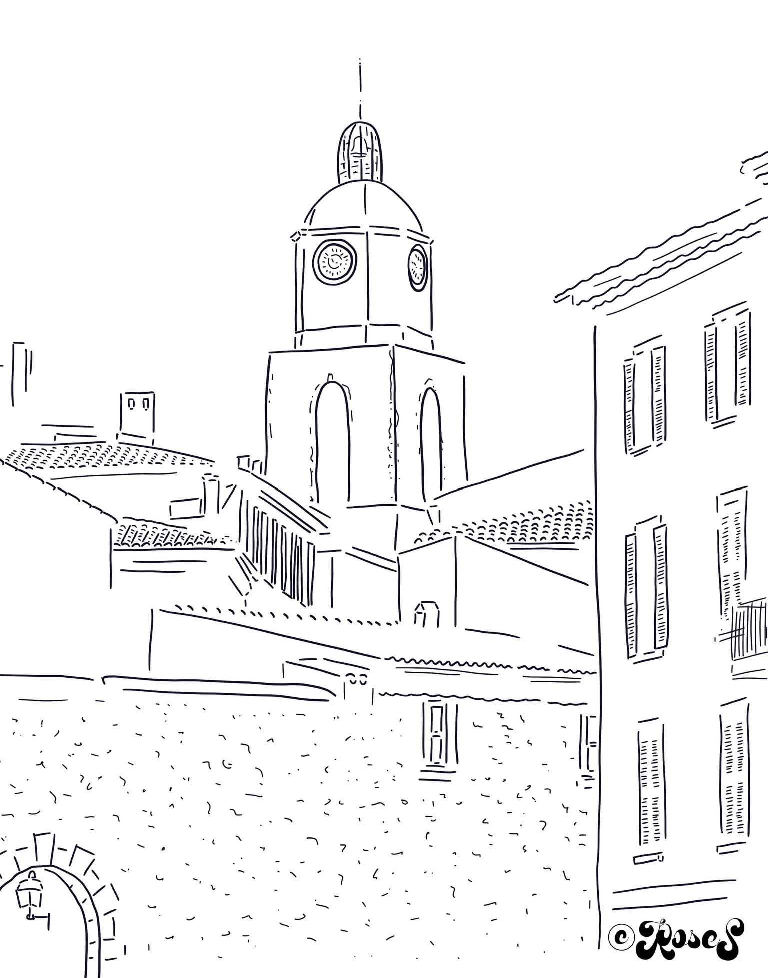 Urban Watercolor Sketching - image 5 - student project