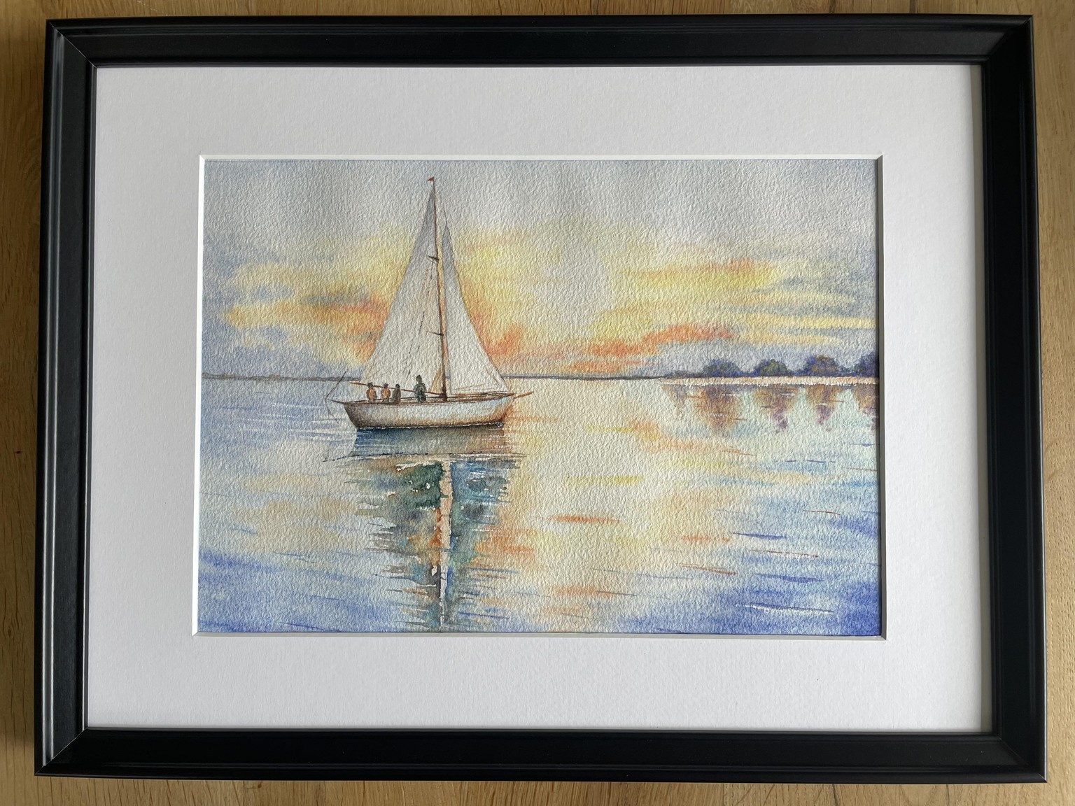 Sailboat in watercolour - image 1 - student project
