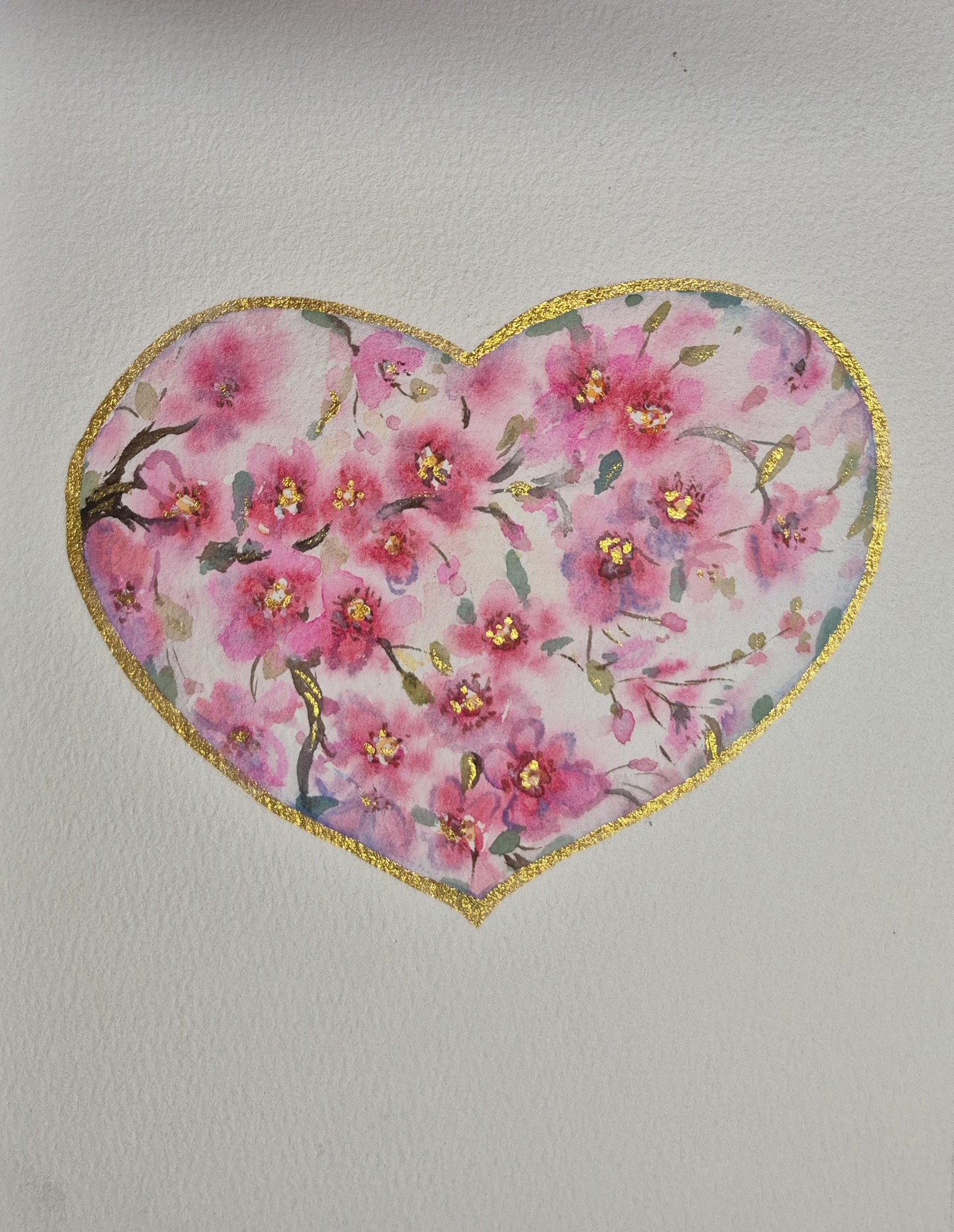 Watercolor Cherry Blossoms : 3 Fun and Easy Projects - image 3 - student project