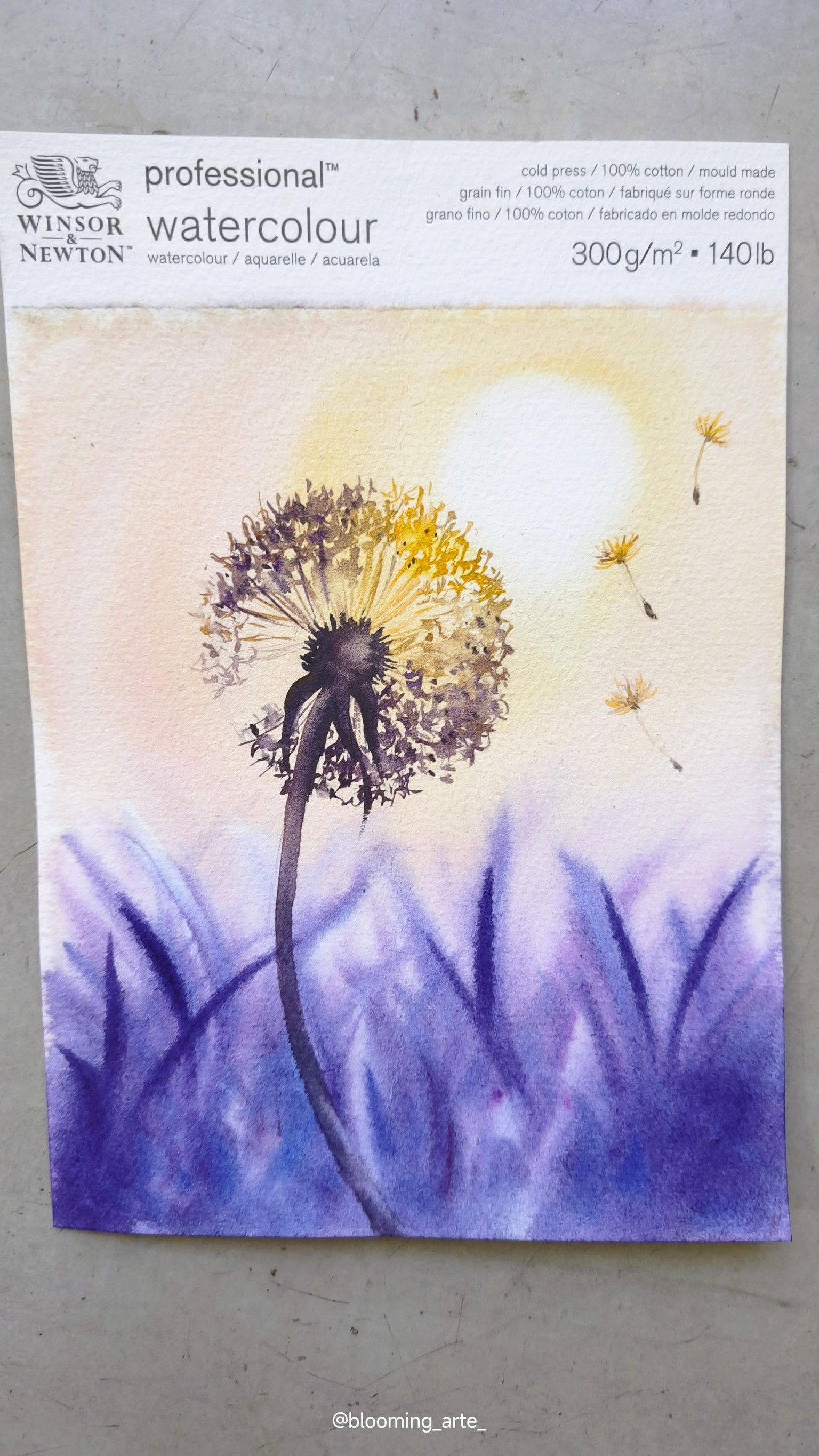 Watercolor Dandelion - image 1 - student project