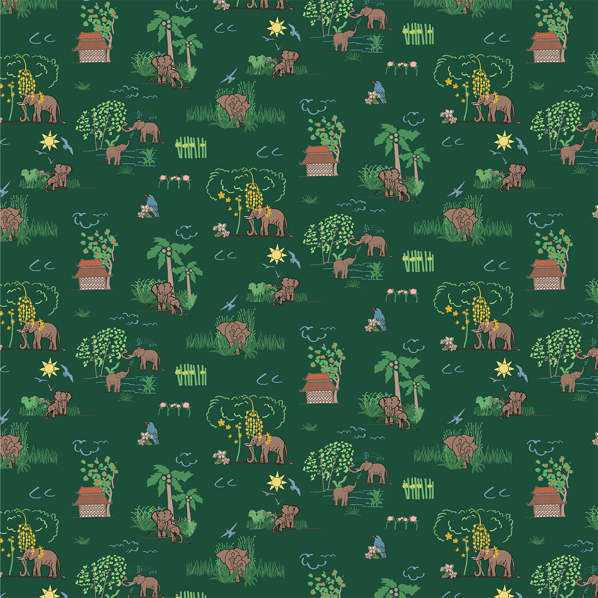 Where Elephants Wander: Toile de Jouy - image 1 - student project