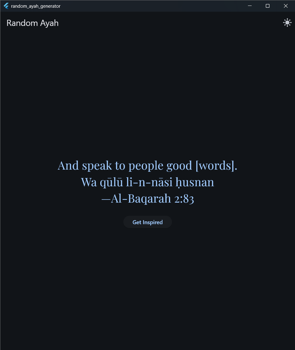 Random Ayah Generator - image 4 - student project