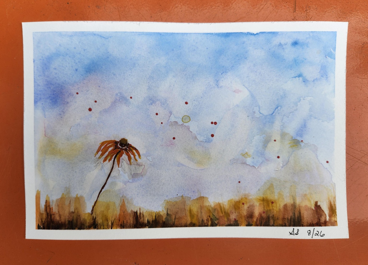 Loose Watercolor Landscape - #'s 3 & 4 - image 3 - student project