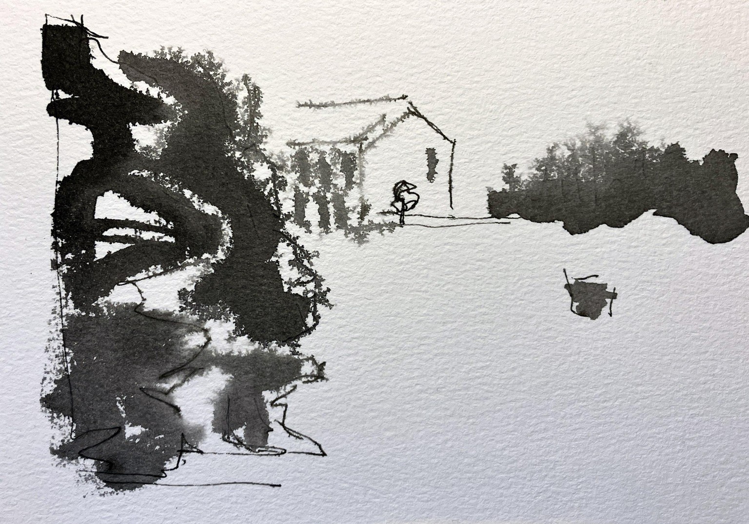 Inky Landscapes: Letting Go… at a Snail’s Pace 🐌 - image 4 - student project