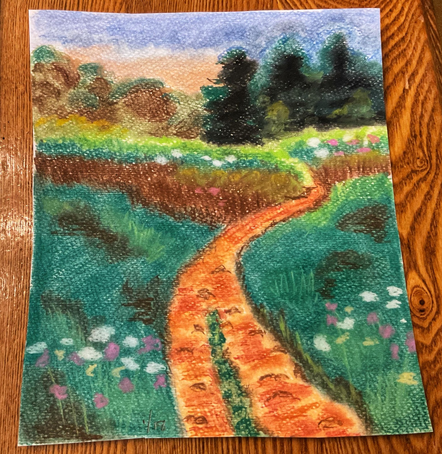 Soft Pastels Landscapes #1 - image 1 - student project