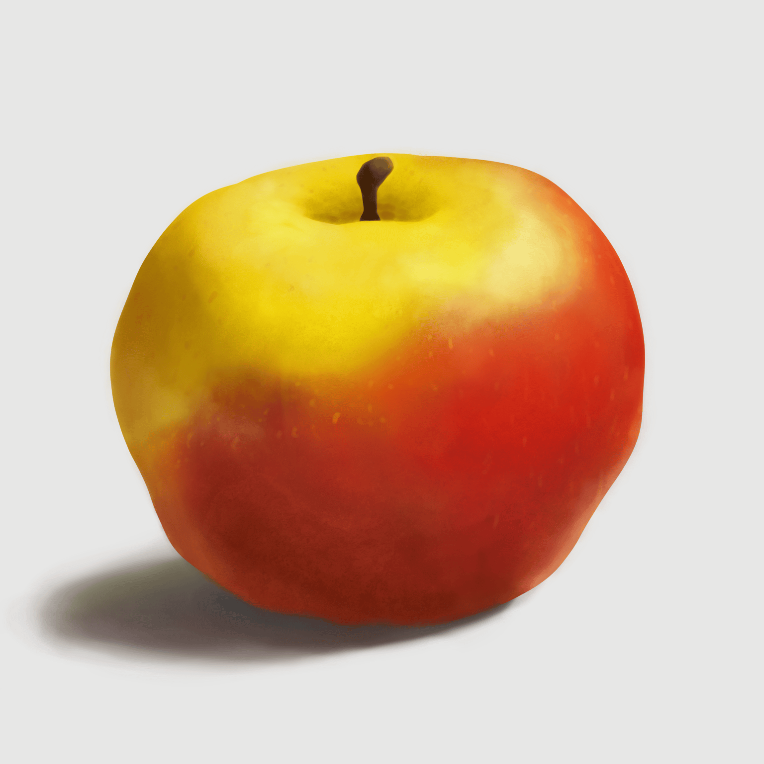 Digital Painting Basics - Apple tutorial - image 1 - student project