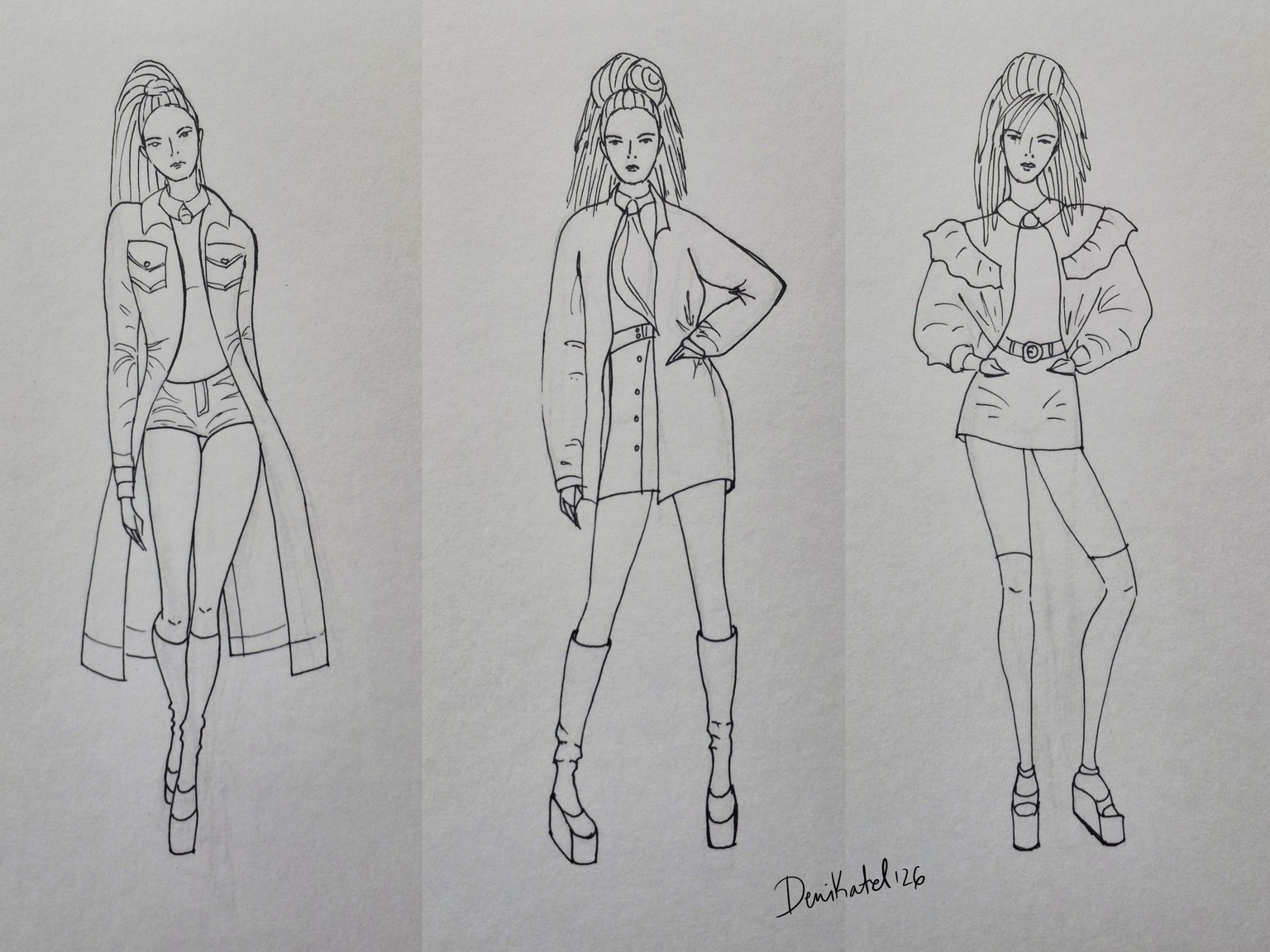 Fashion Illustration - image 2 - student project