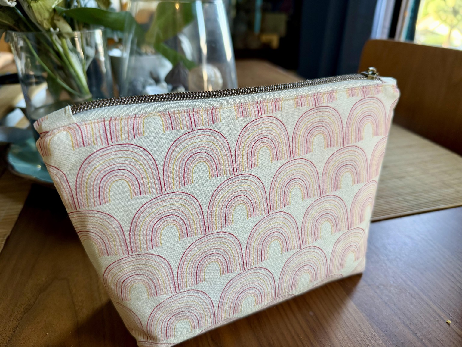 Upcycled memorial zipper pouch - image 1 - student project
