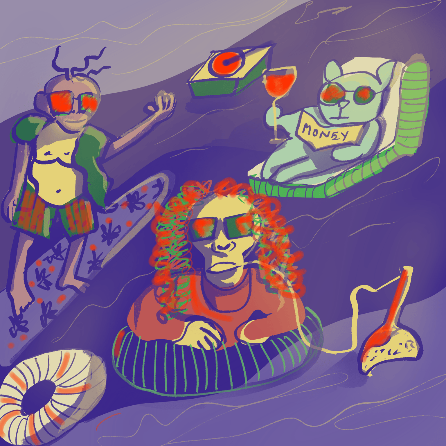 Funky pool party - image 1 - student project
