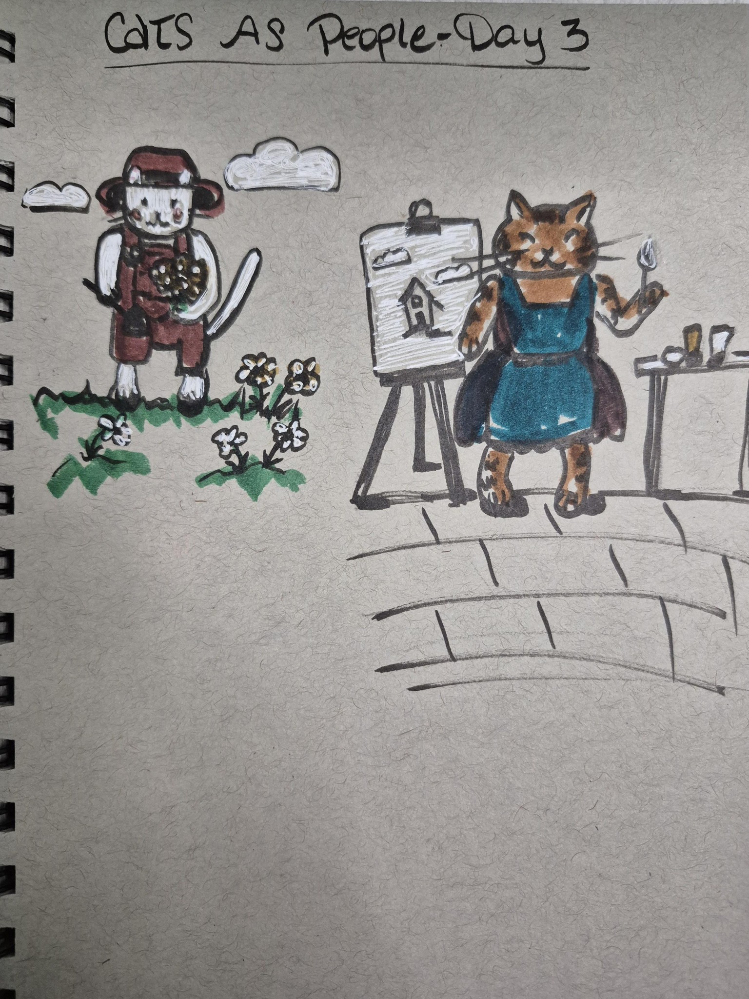 Sketching Cats Days 1-3 - image 4 - student project
