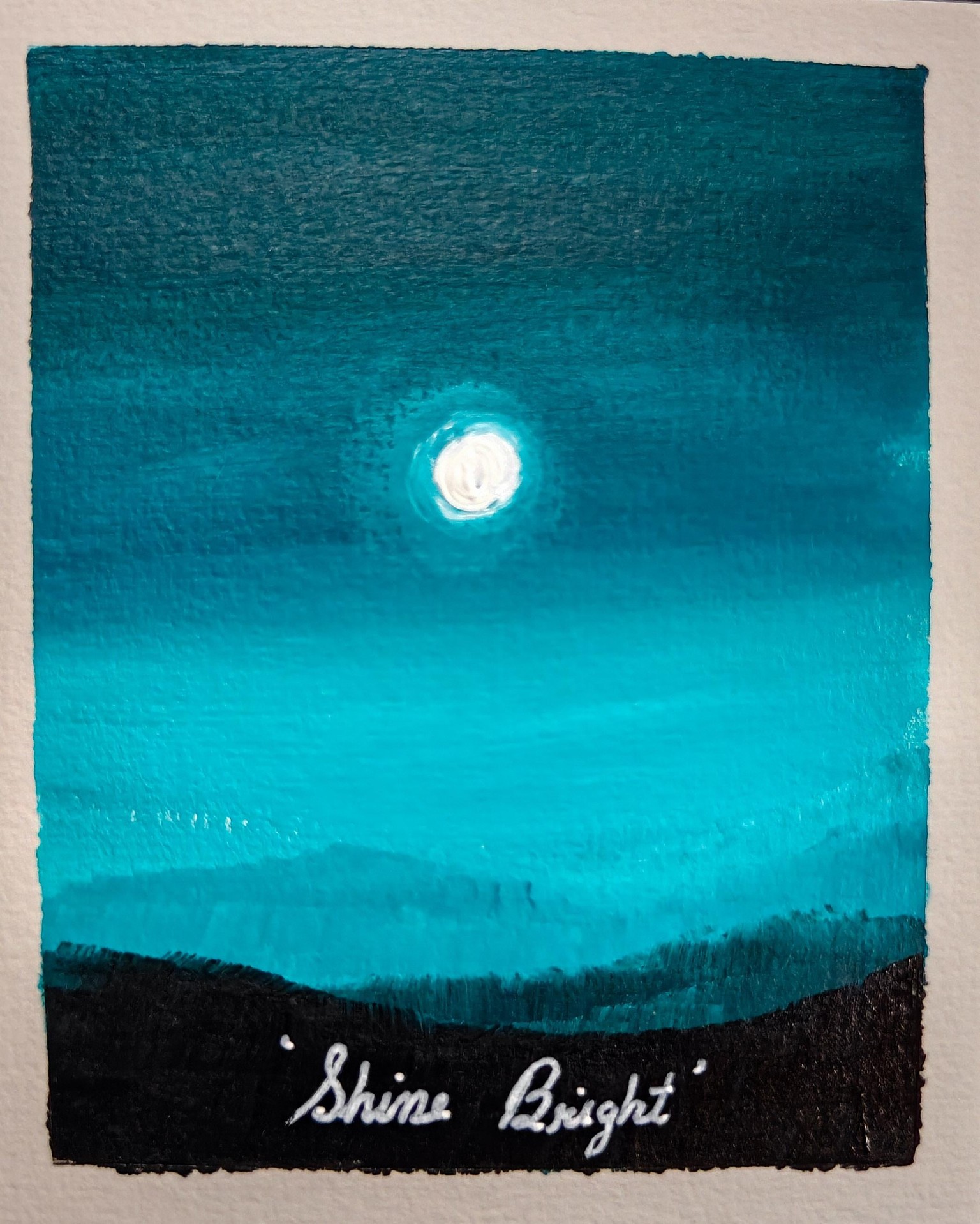 30 Days Acrylic Landscape Challenge :  Day 1 - image 1 - student project