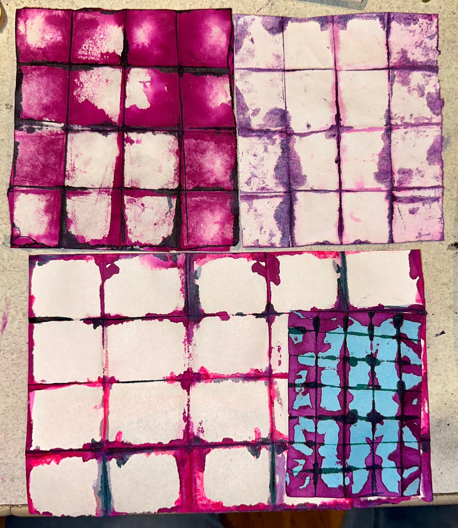 Shibori-Style Collage Papers - image 1 - student project