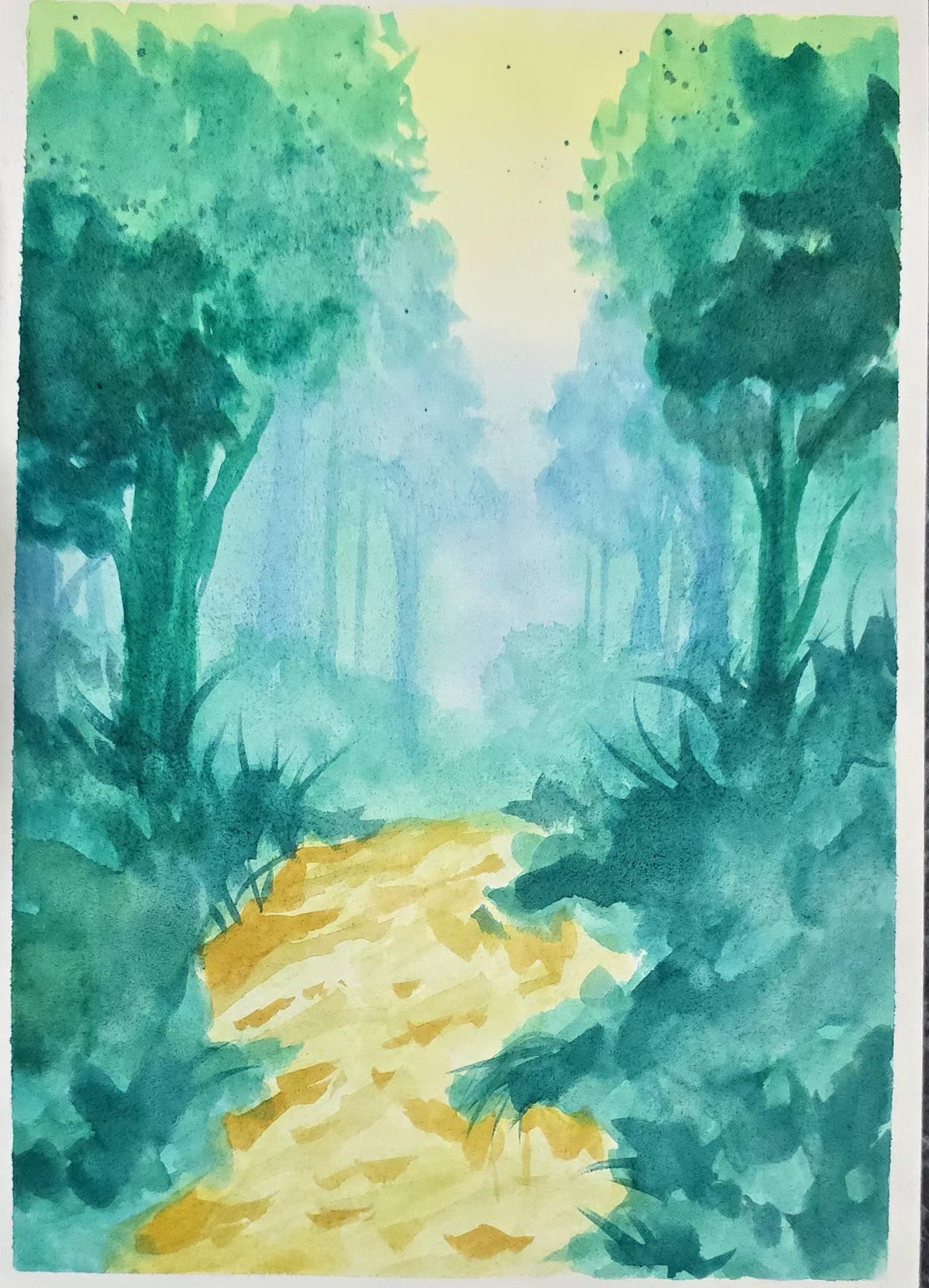 Beginner friendly watercolour - image 1 - student project