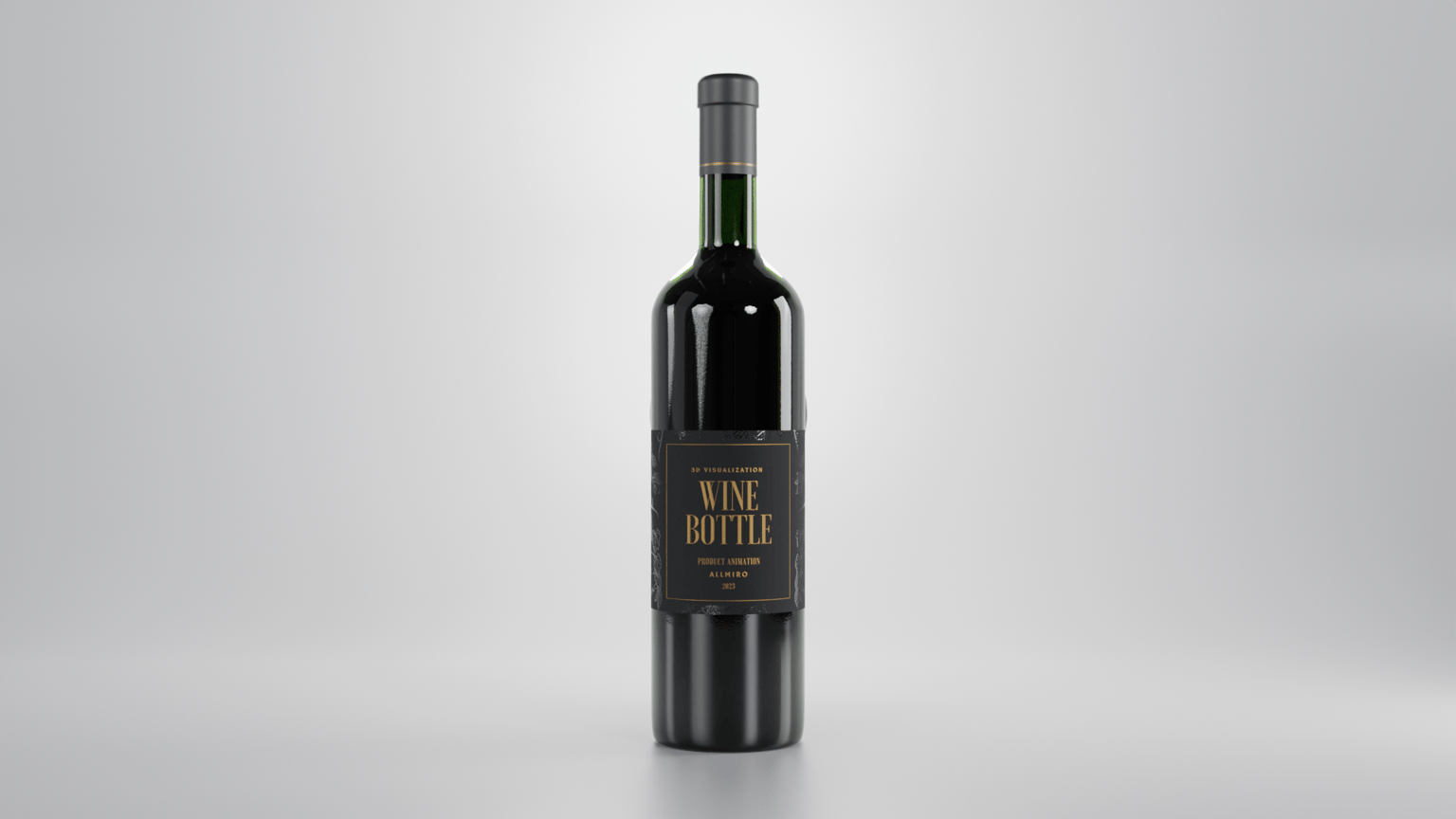 Cinematic Wine Product Animations in Blender - image 2 - student project