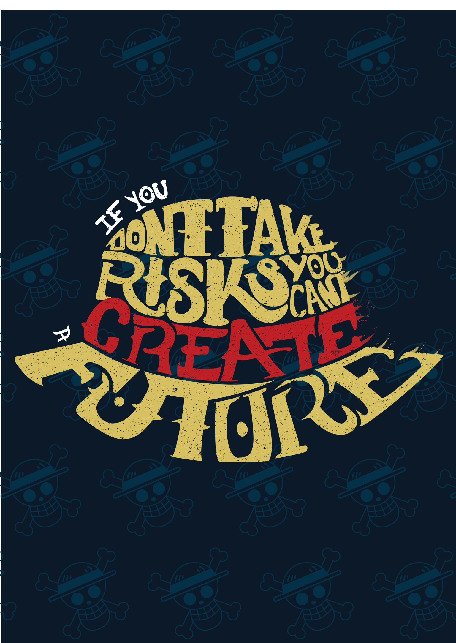 One Piece Illustrative Lettering - image 1 - student project