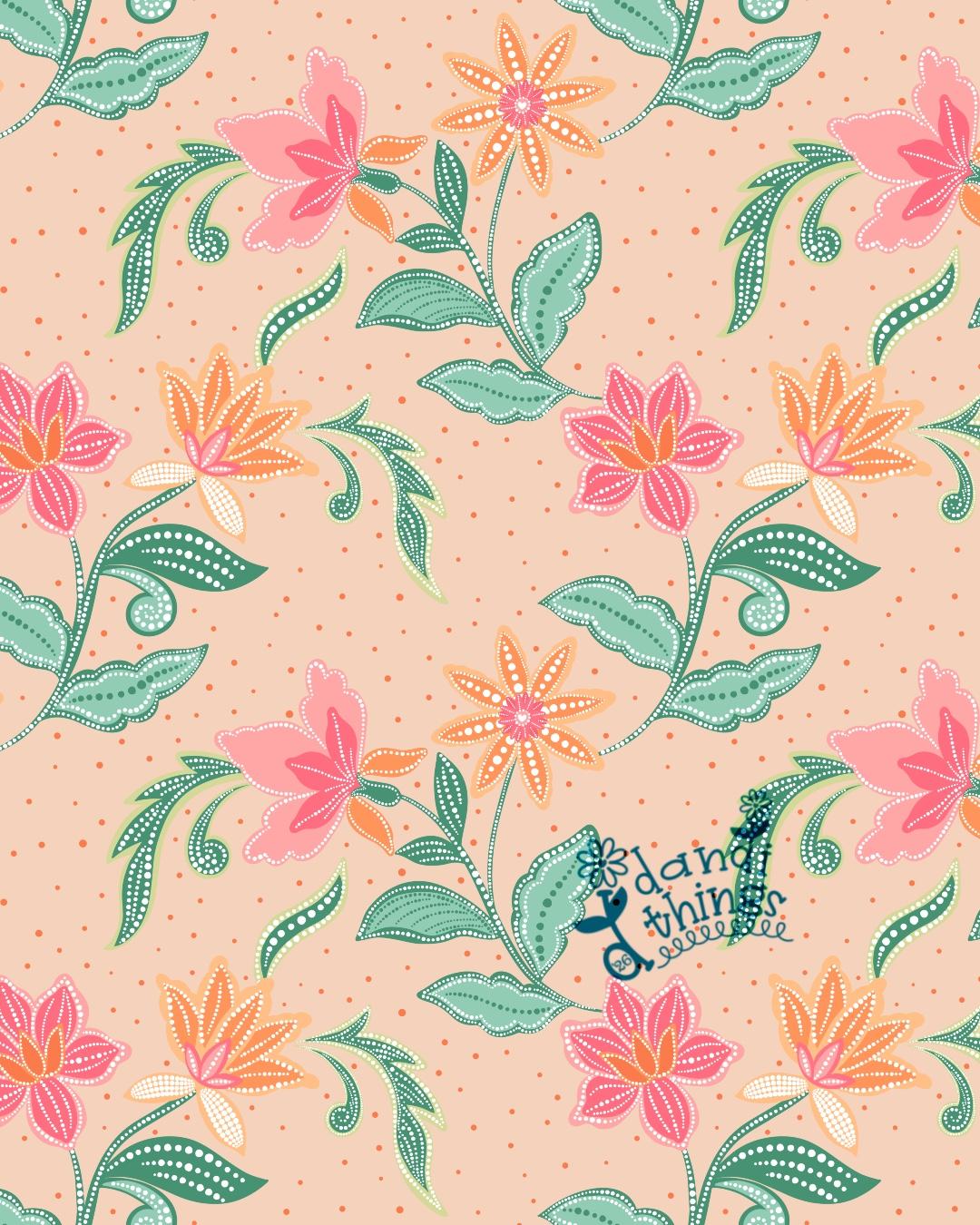 Dotted Floral Pattern - image 1 - student project