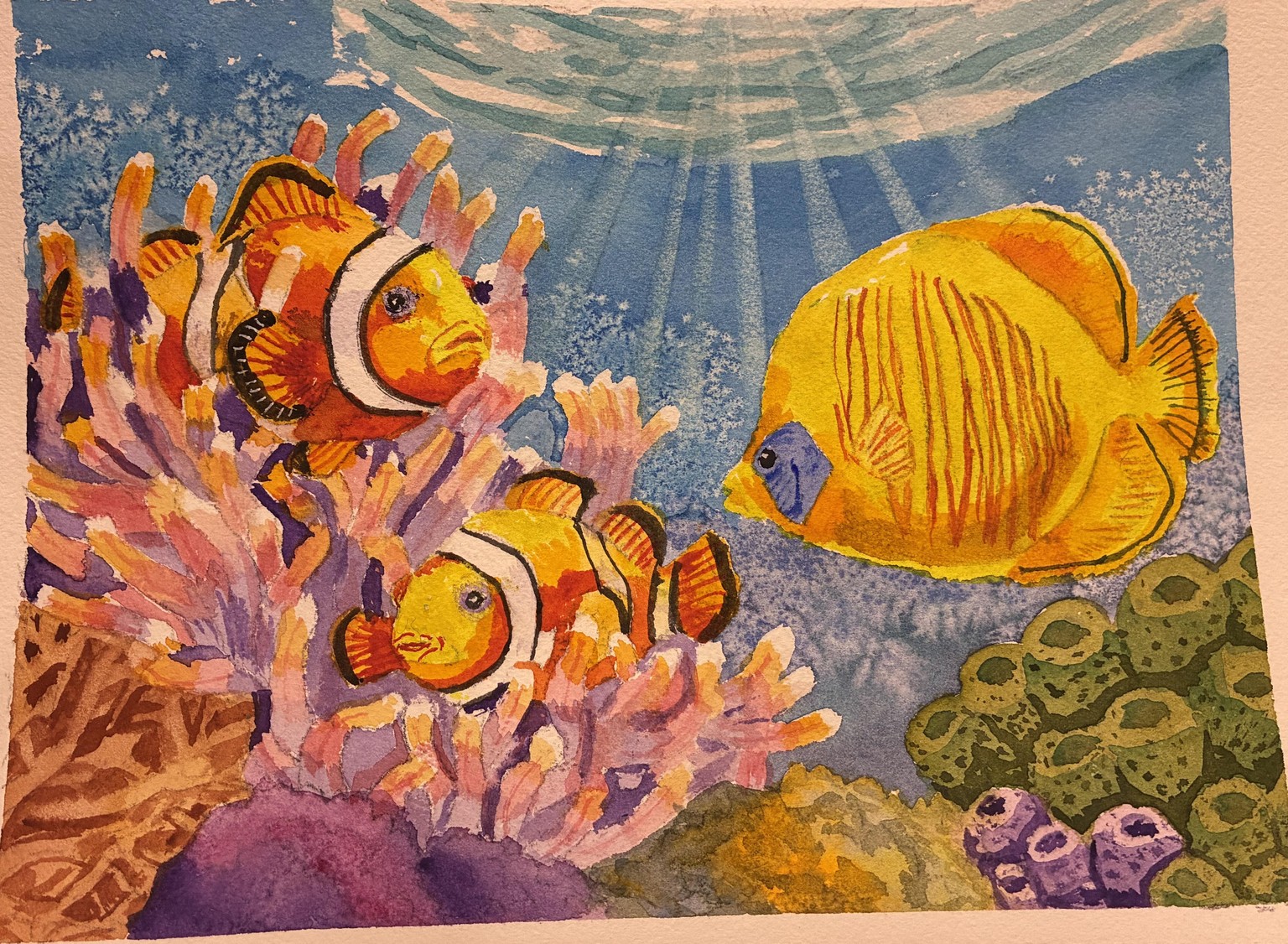 Underwater watercolor - image 1 - student project
