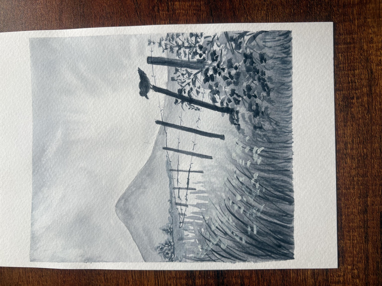 Monochrome Watercolour - image 3 - student project