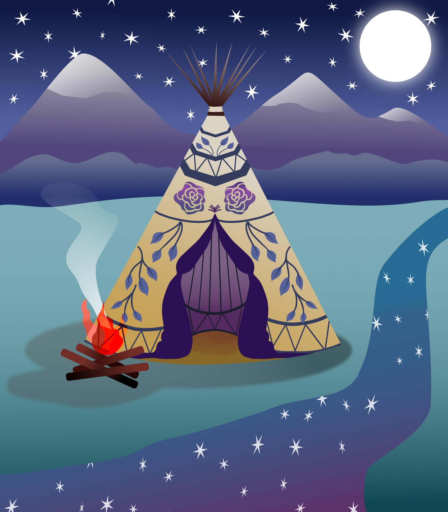 Starlight teepee - image 1 - student project