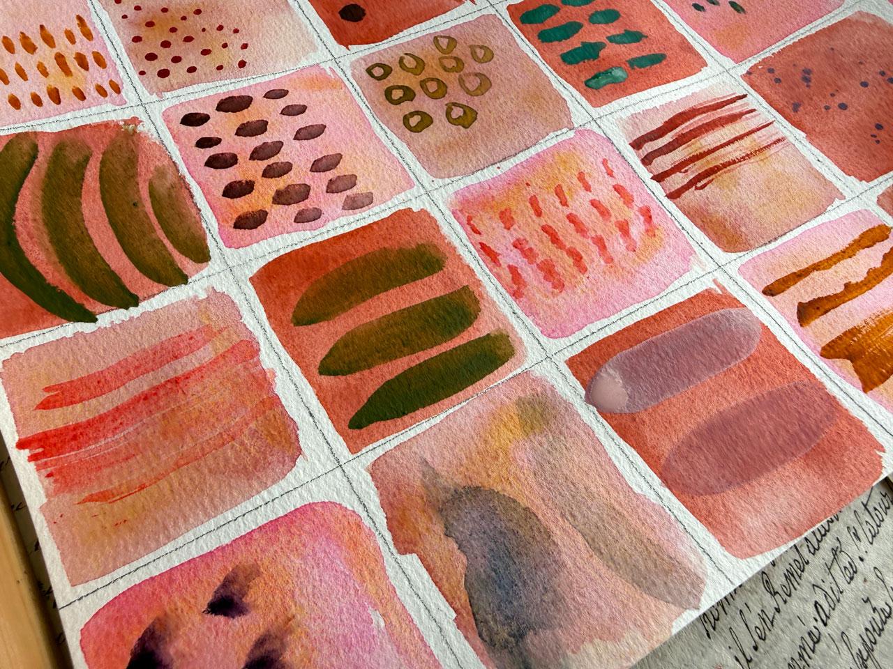 Watercolor Mark-Making: Create a Beautiful Patterned Reference Library - image 3 - student project