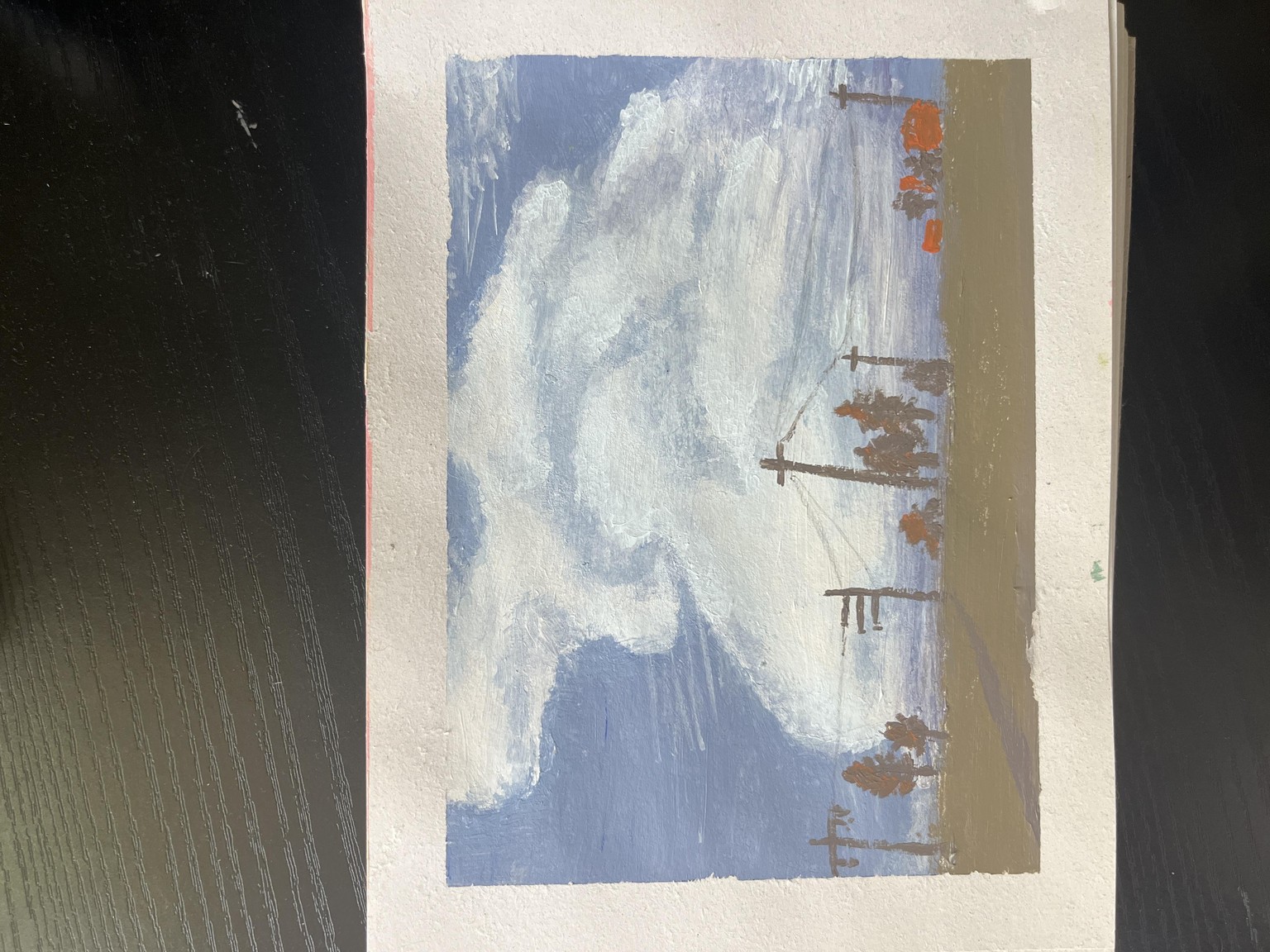 Painting of clouds - image 1 - student project