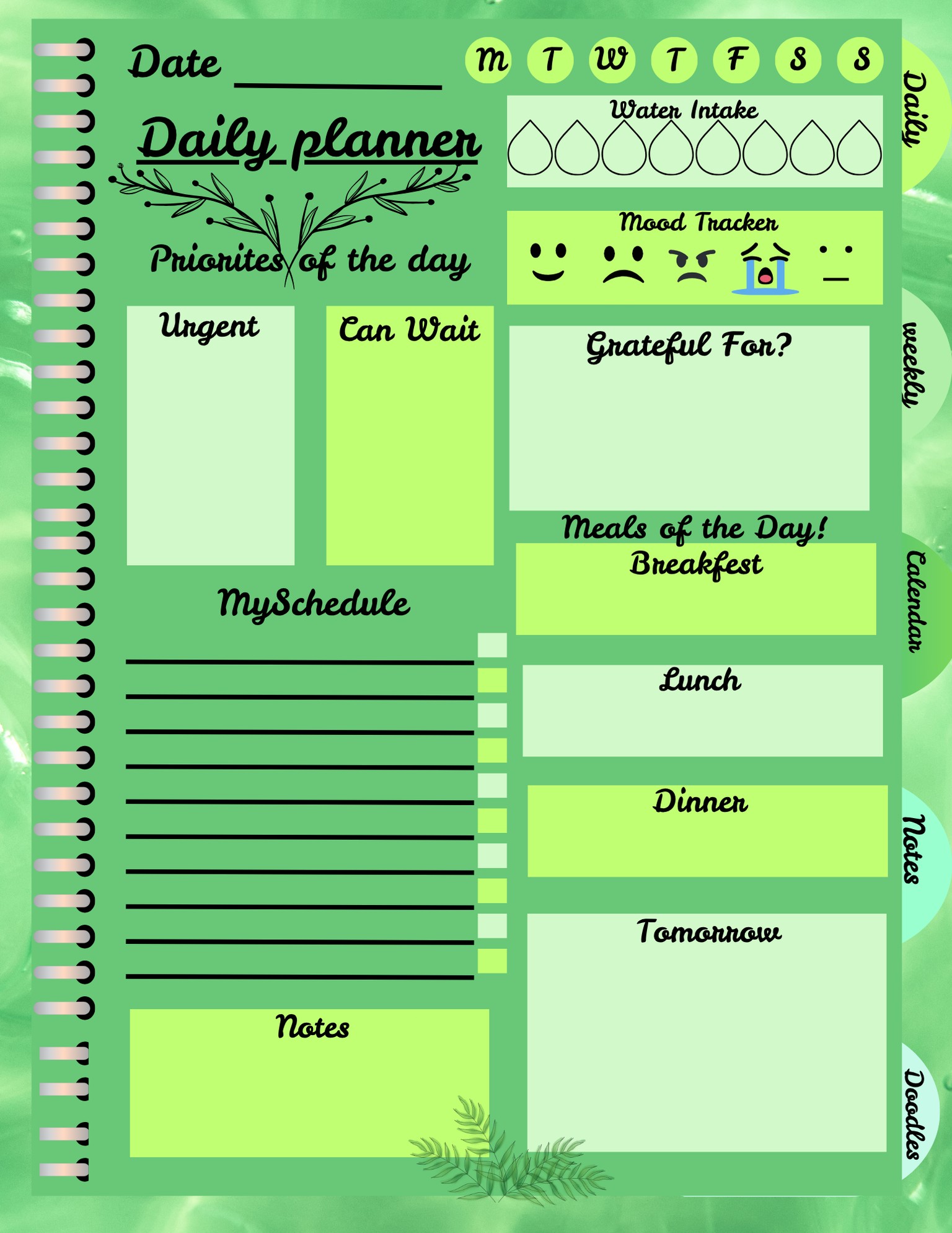 Jenns' planner - image 2 - student project
