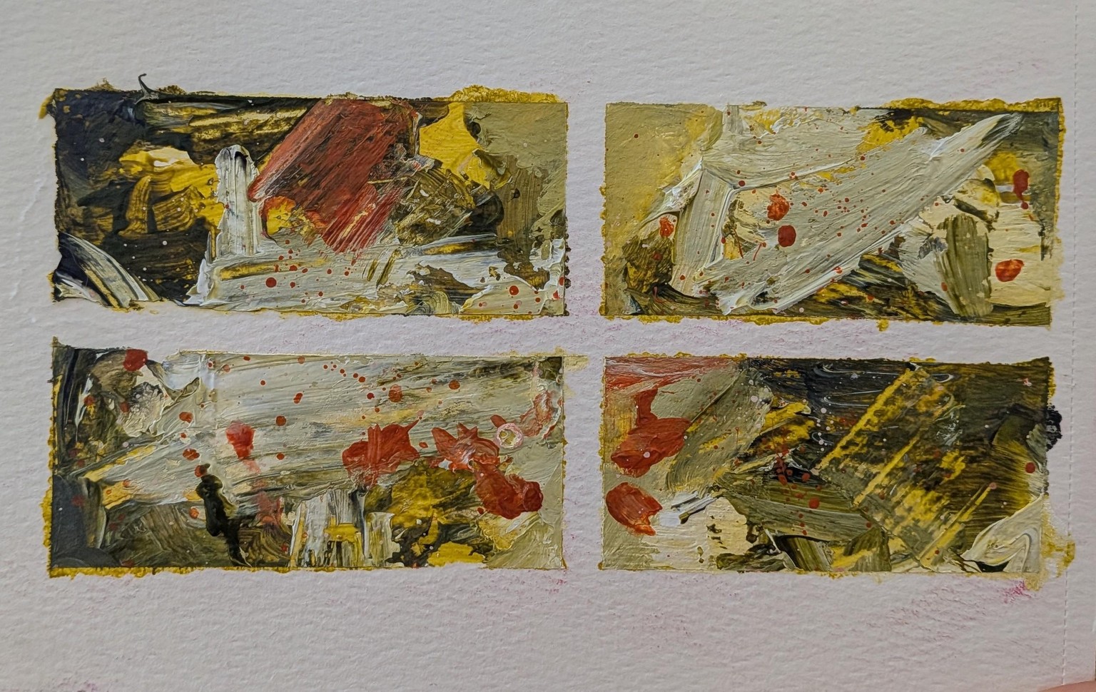 Mini abstract paintings - image 2 - student project