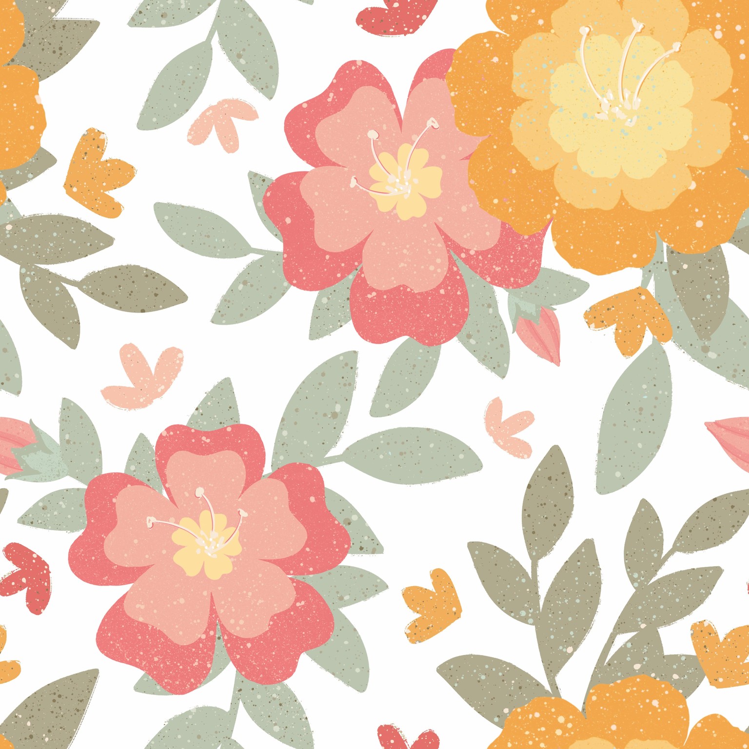 Floral Seamless Pattern - image 1 - student project