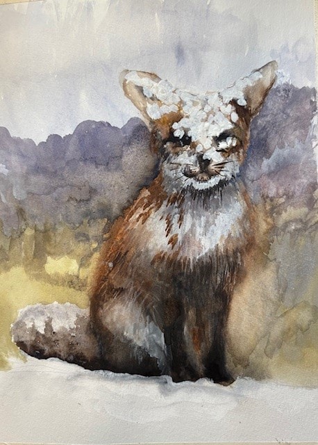 Fox in Snowy Woods - image 1 - student project