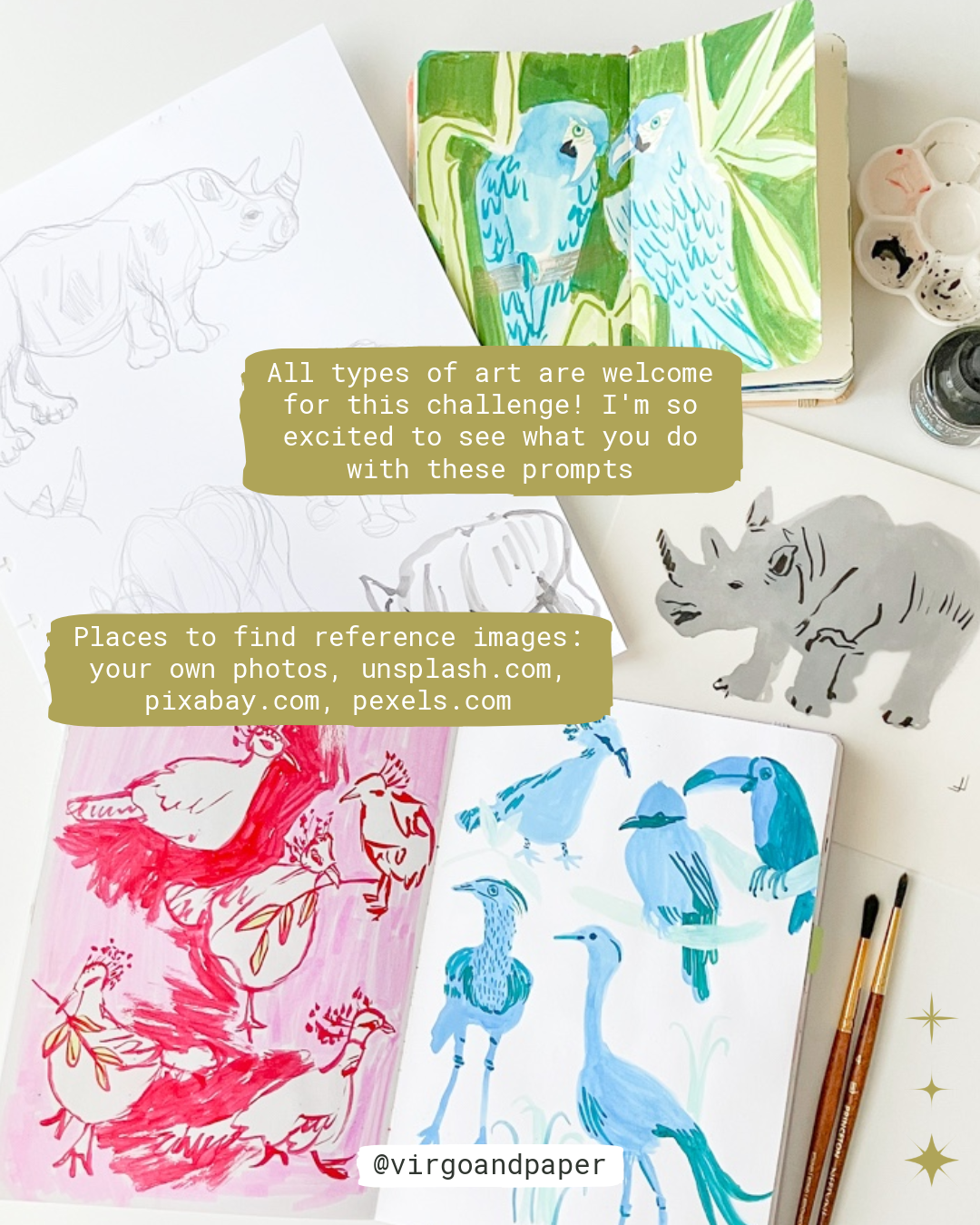 The Savanna Sketchbook Challenge | A 7-Day Drawing/Painting Challenge to Fill Your Sketchbook - image 4 - student project