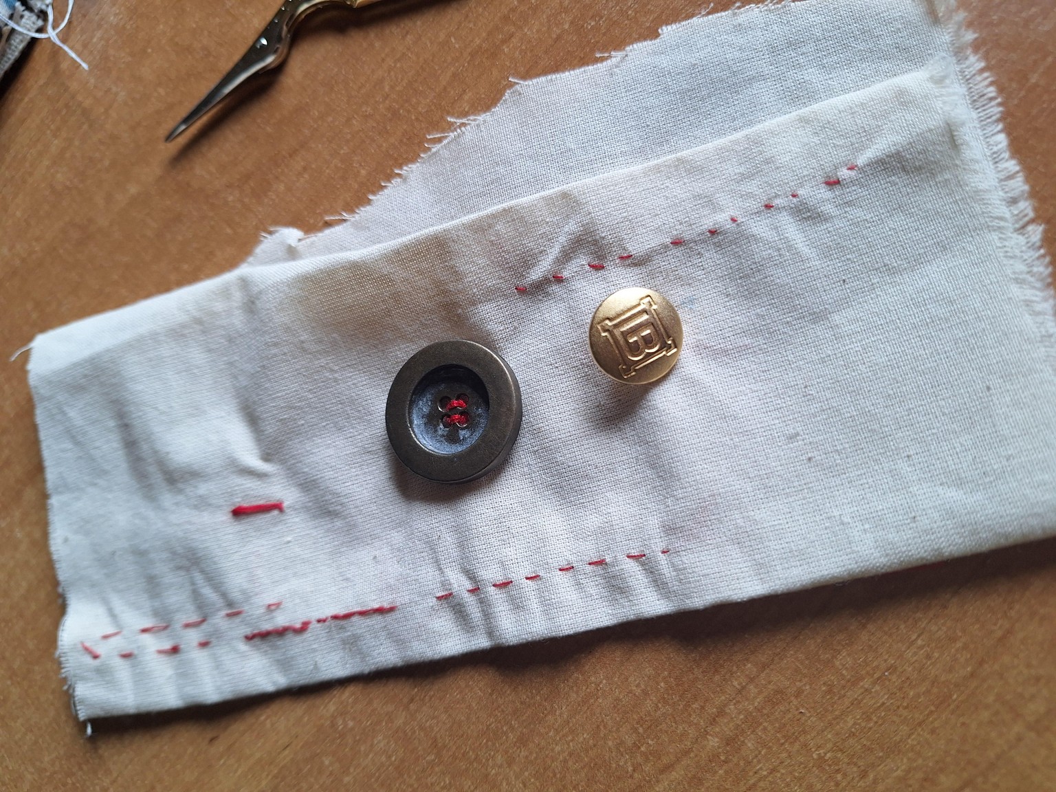 Hand stitching practice - image 1 - student project
