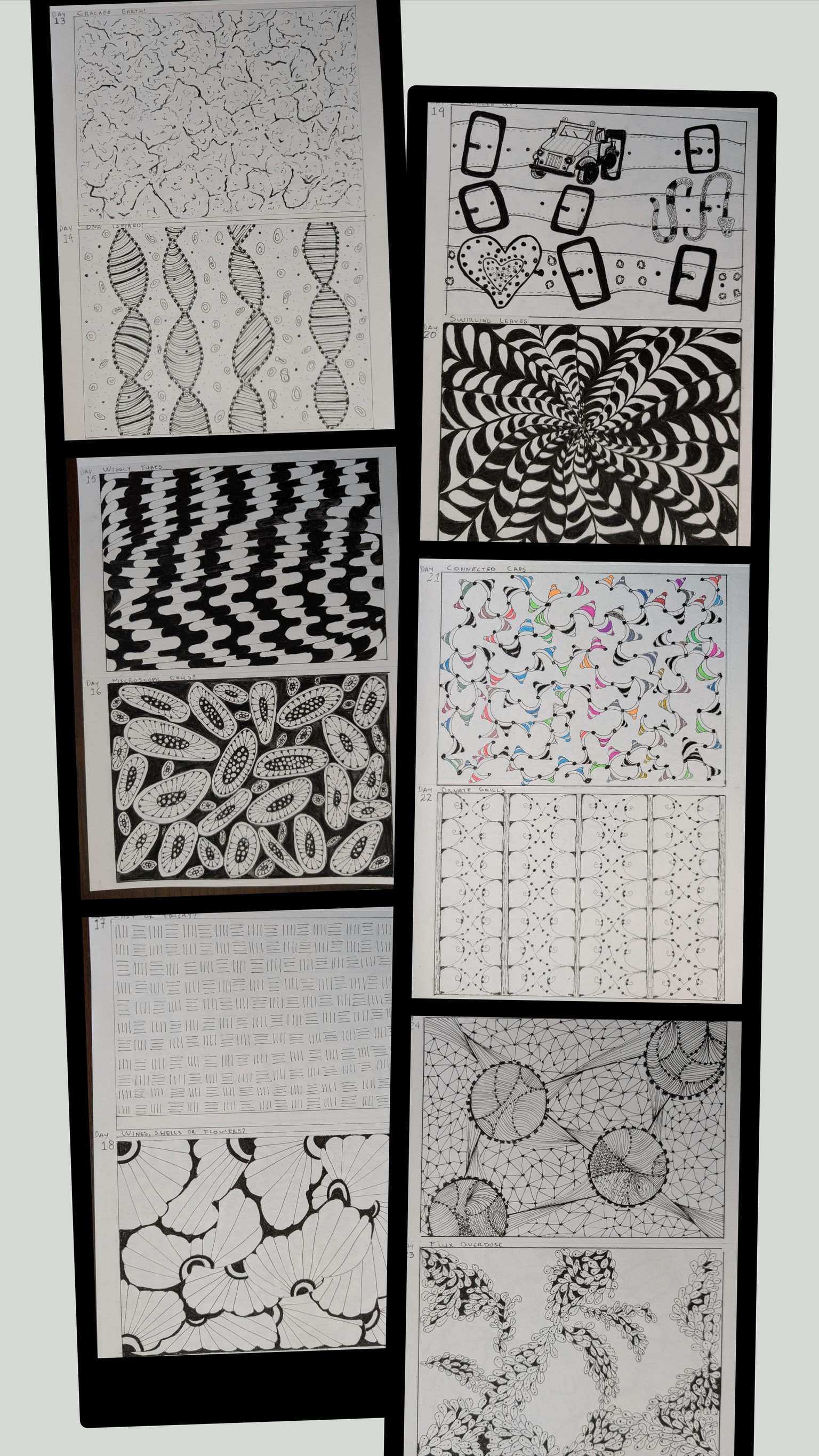 Day 1 to 30 - ZenDoodle & Zentangle - image 3 - student project