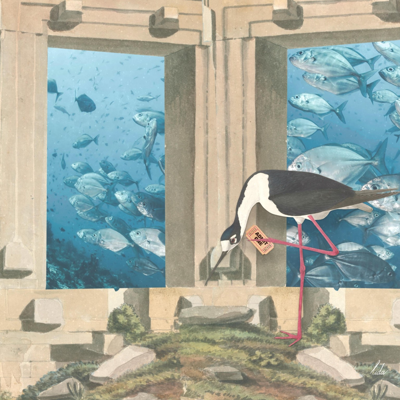 Collage art in Procreate - image 3 - student project
