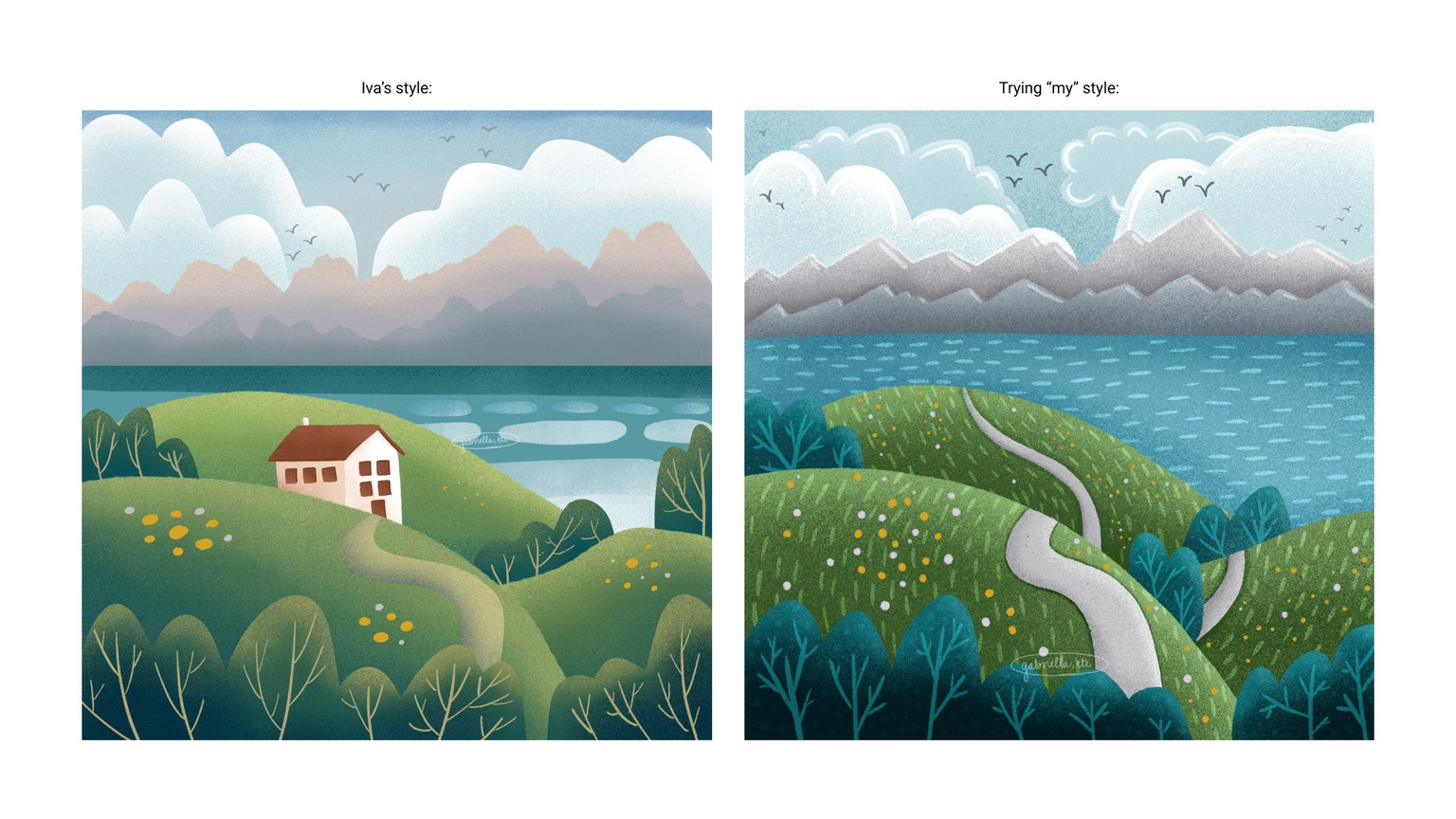 Same scene, two different styles - image 1 - student project