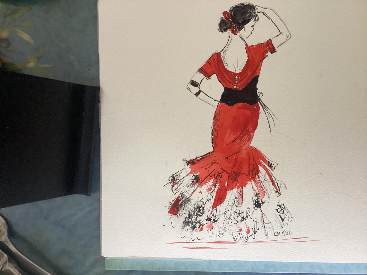 Flamenco dancer, a Carrie McKenzie tutorial - image 1 - student project
