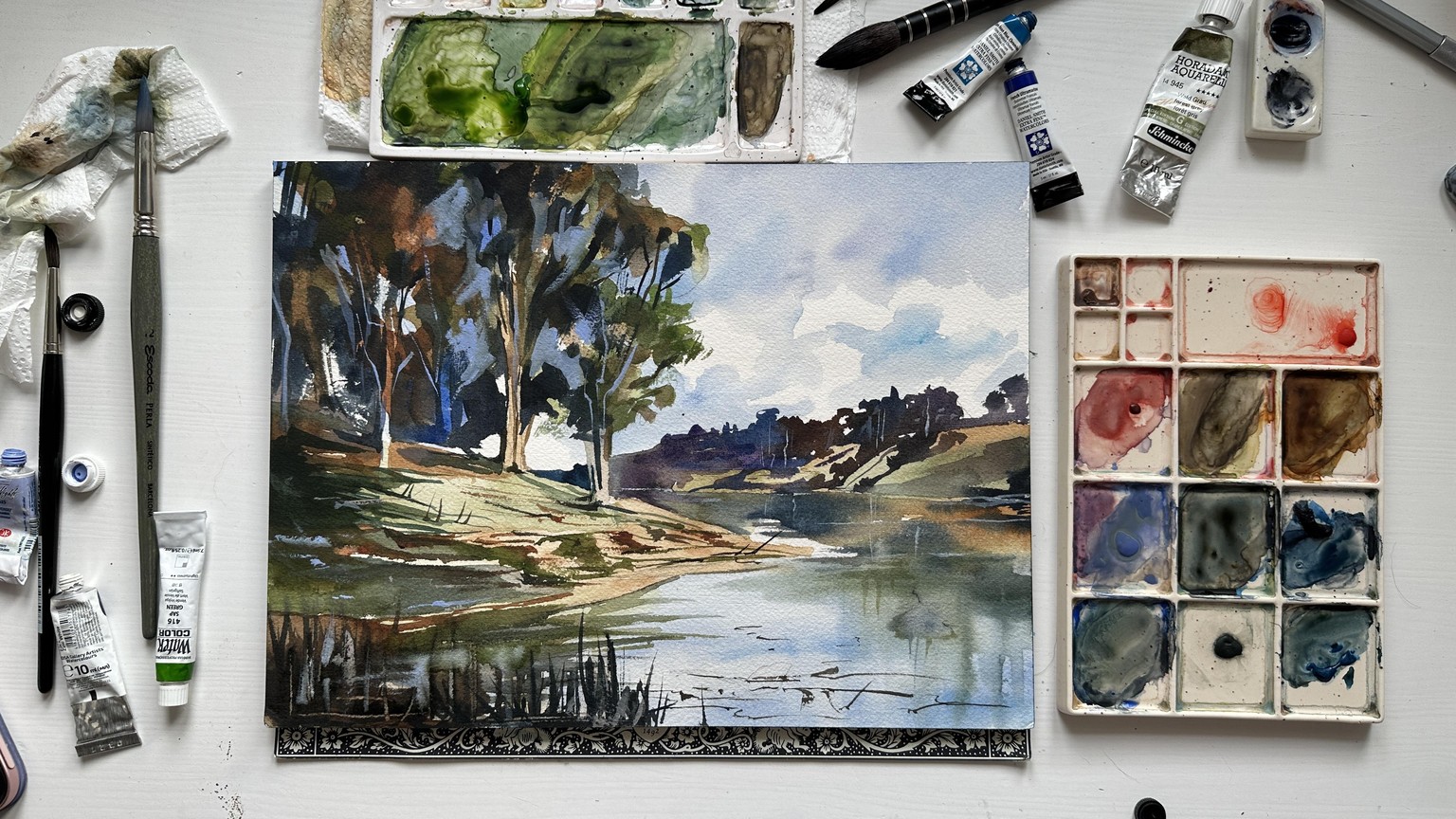 Lanscape With A River - image 2 - student project